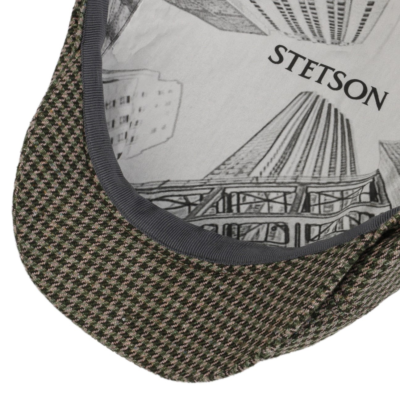 Silk Houndstooth News Boy - JJ Hat Center ®