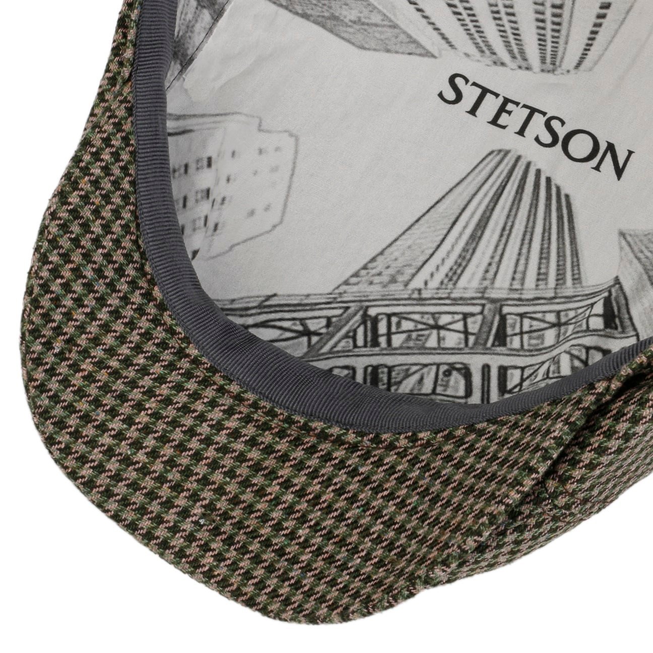 Silk Houndstooth News Boy - JJ Hat Center ®