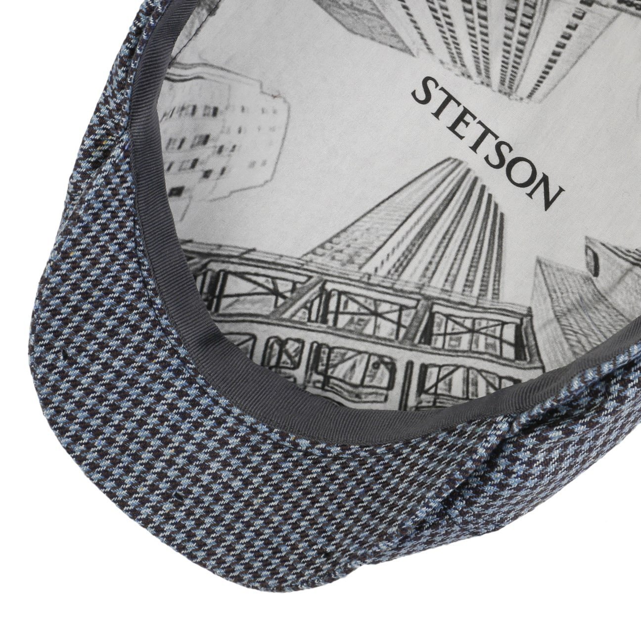 Silk Houndstooth News Boy - JJ Hat Center ®