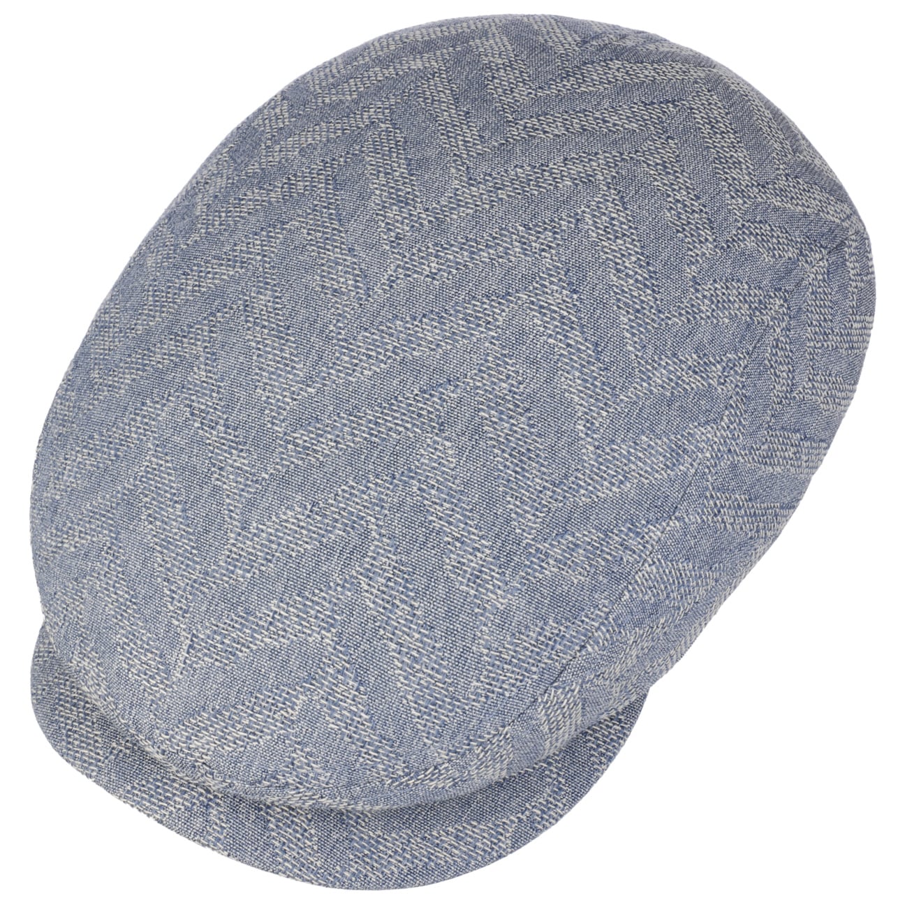 Herringbone Cotton Mix Flat Cap - JJ Hat Center ®