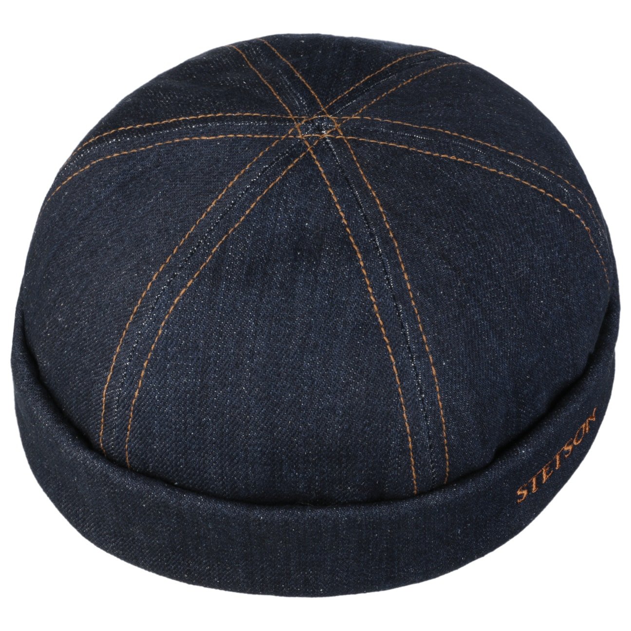 Contrast Stitch Denim Docker Hat - JJ Hat Center ®