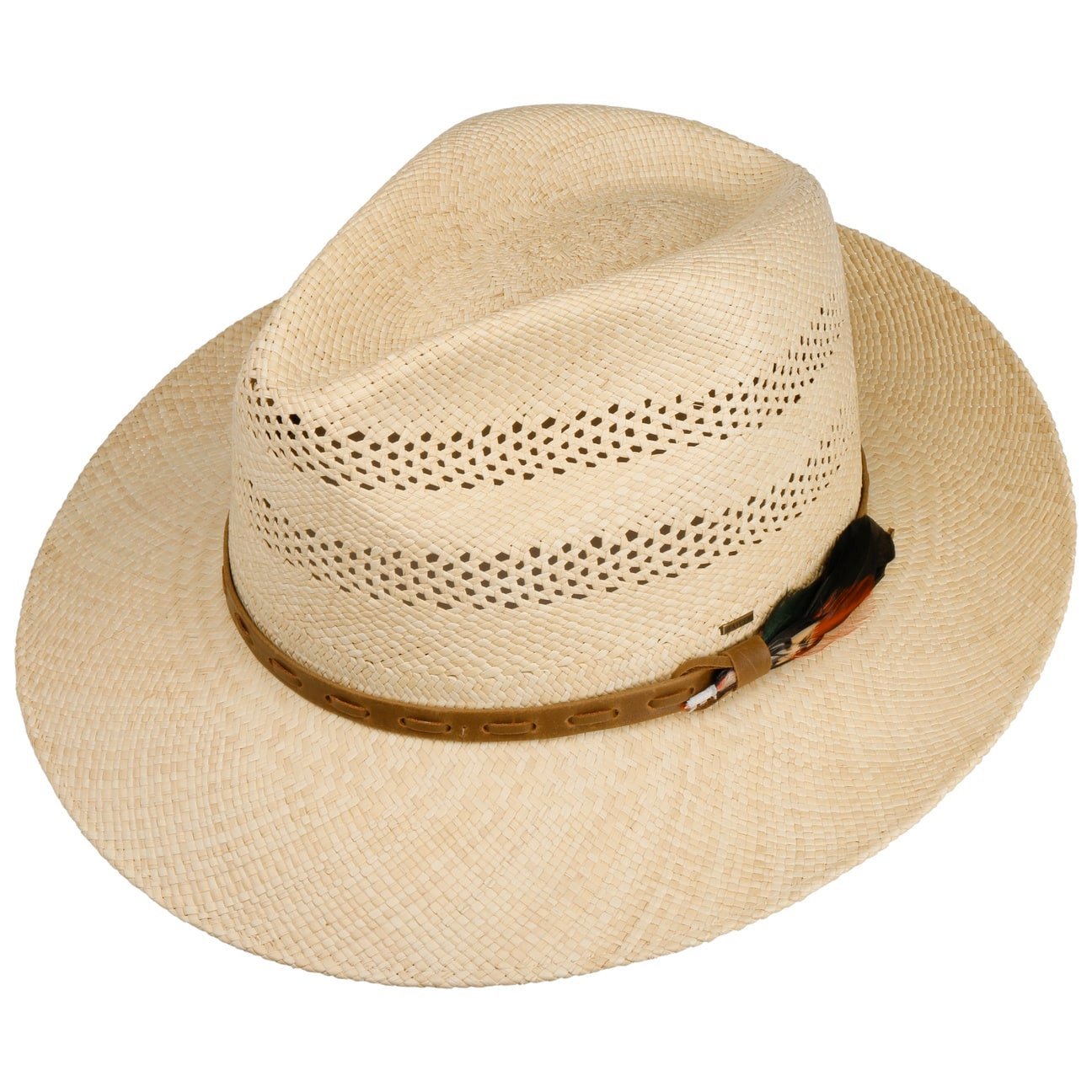 Vented Crown Bogart Panama Hat - JJ Hat Center ®