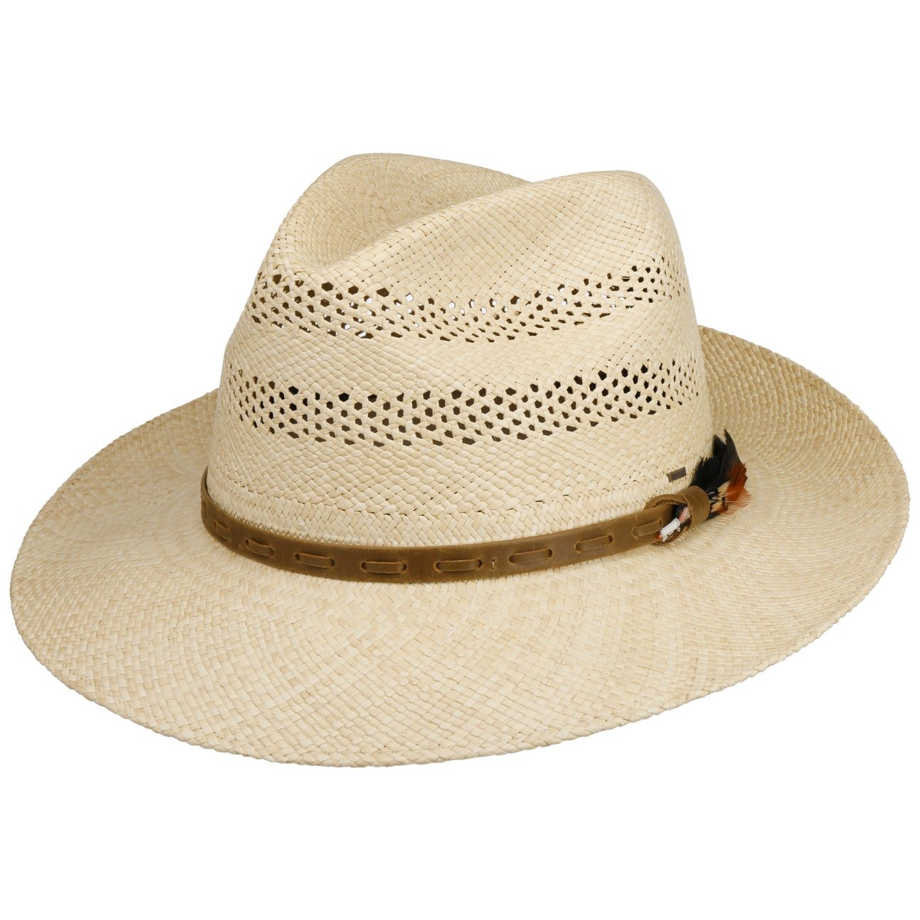 Vented Crown Bogart Panama Hat - JJ Hat Center ®