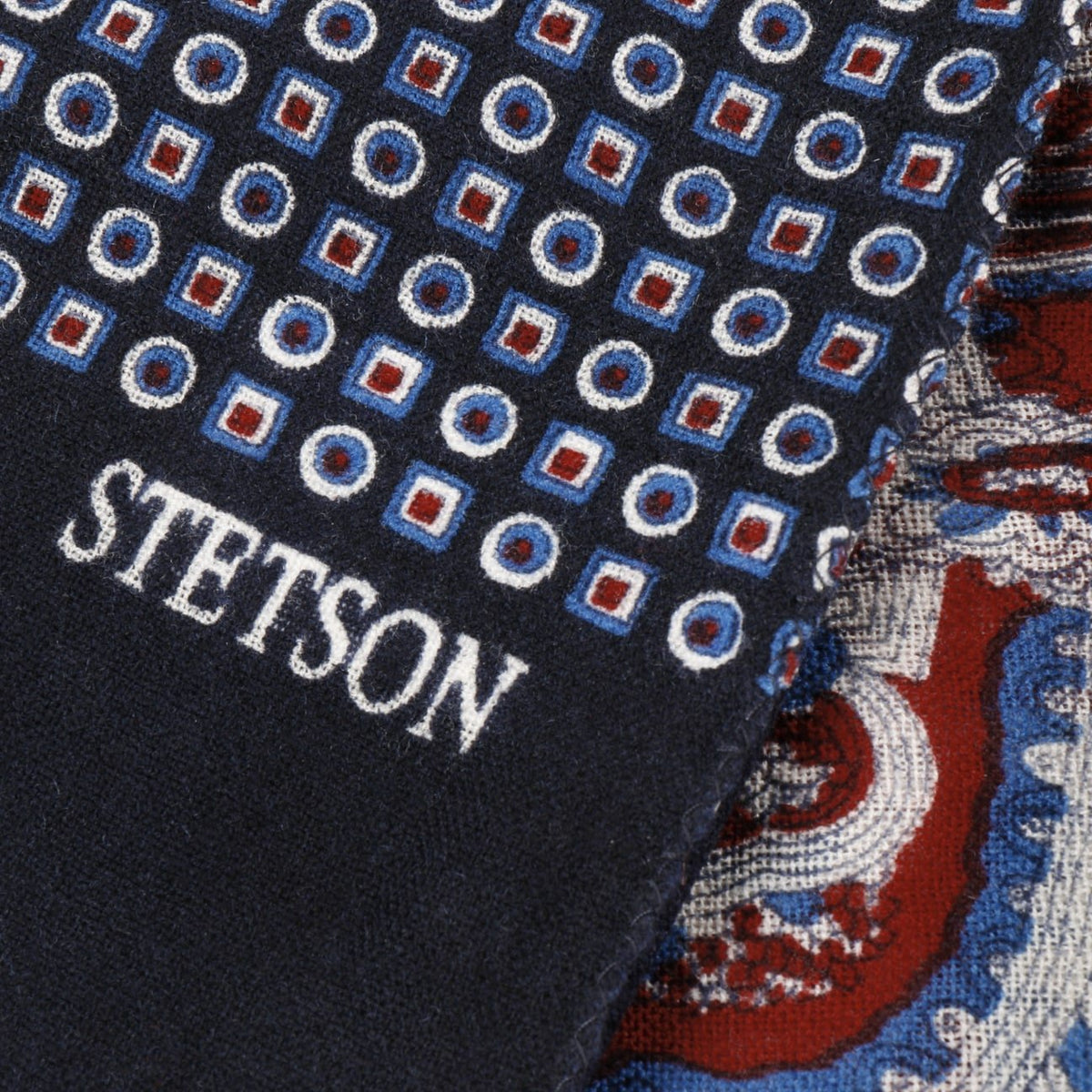 Four Colours Paisley Wool Scarf - JJ Hat Center ®