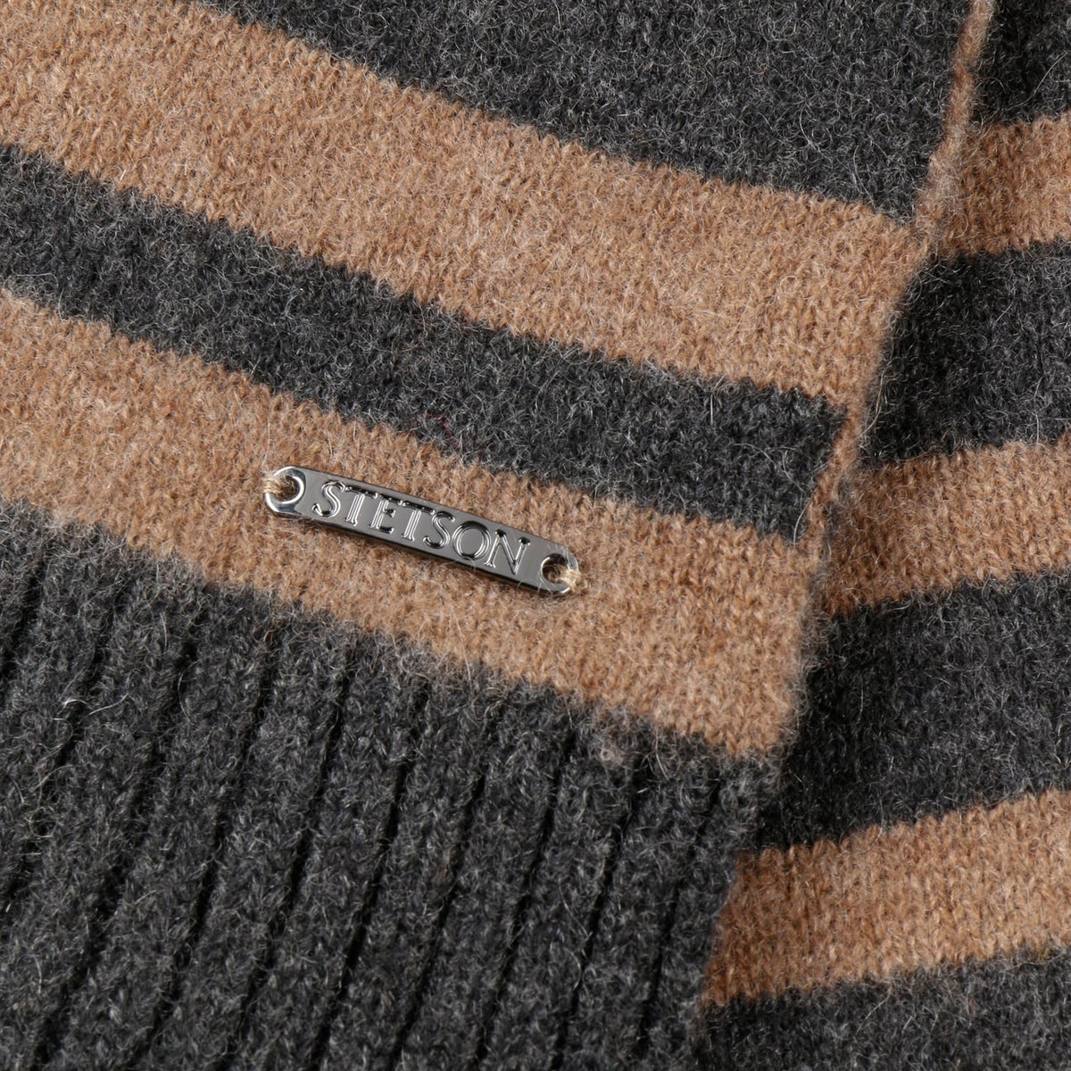 Twotone Stripes Cashmere Scarf - JJ Hat Center ®