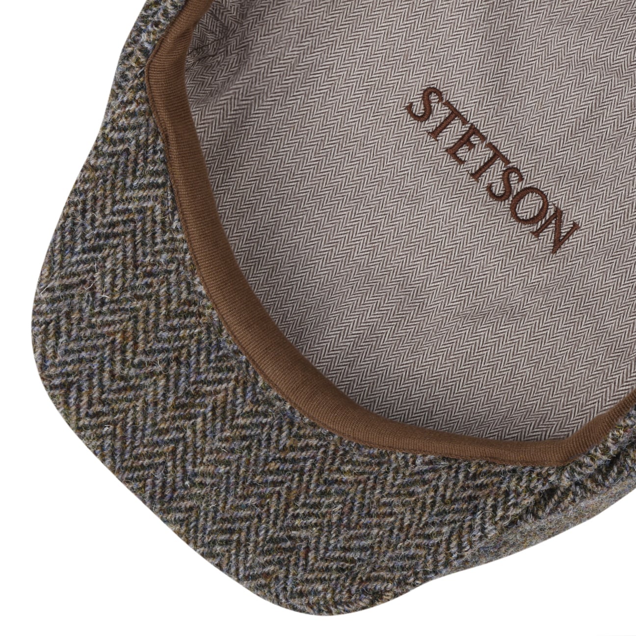 Hatteras Harris Tweed Herringbone Cap - JJ Hat Center ®