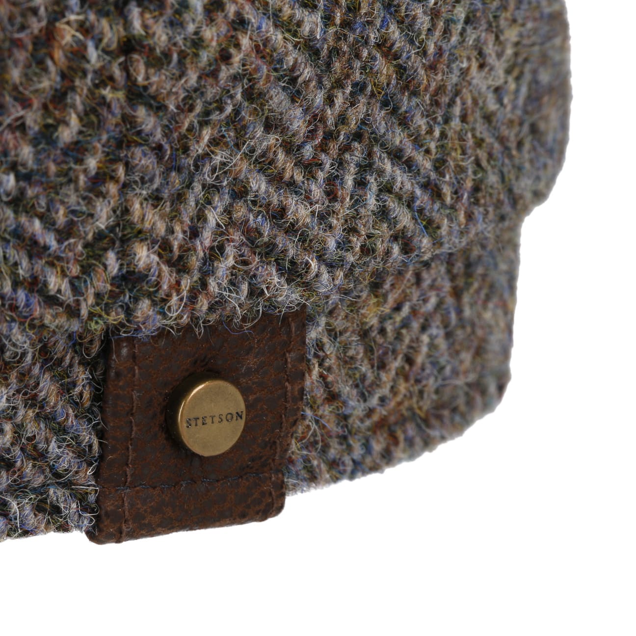 Hatteras Harris Tweed Herringbone Cap - JJ Hat Center ®