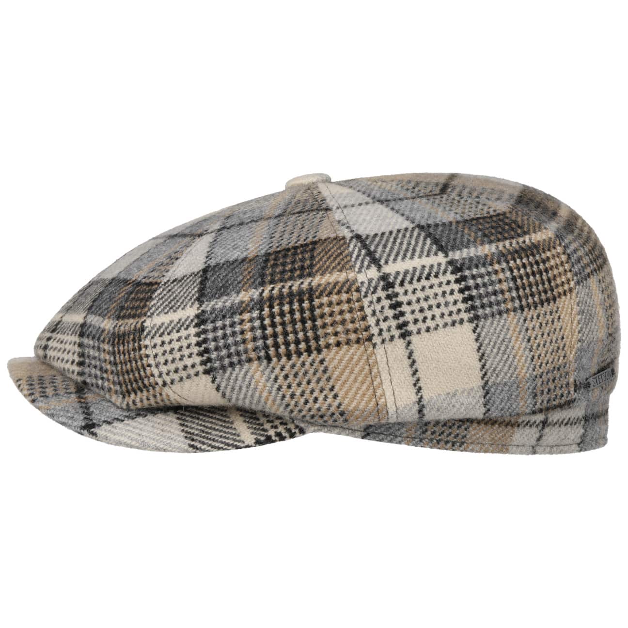 Hatteras Alpaca Wool Check News Boy Cap - JJ Hat Center ®