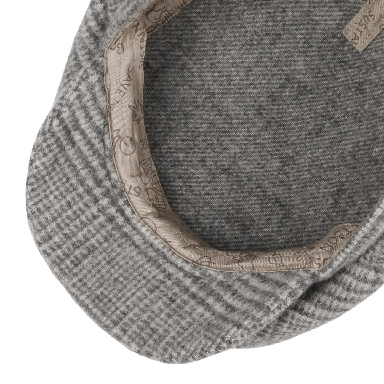 Undyed Virgin Wool Driver Flat Cap - JJ Hat Center ®