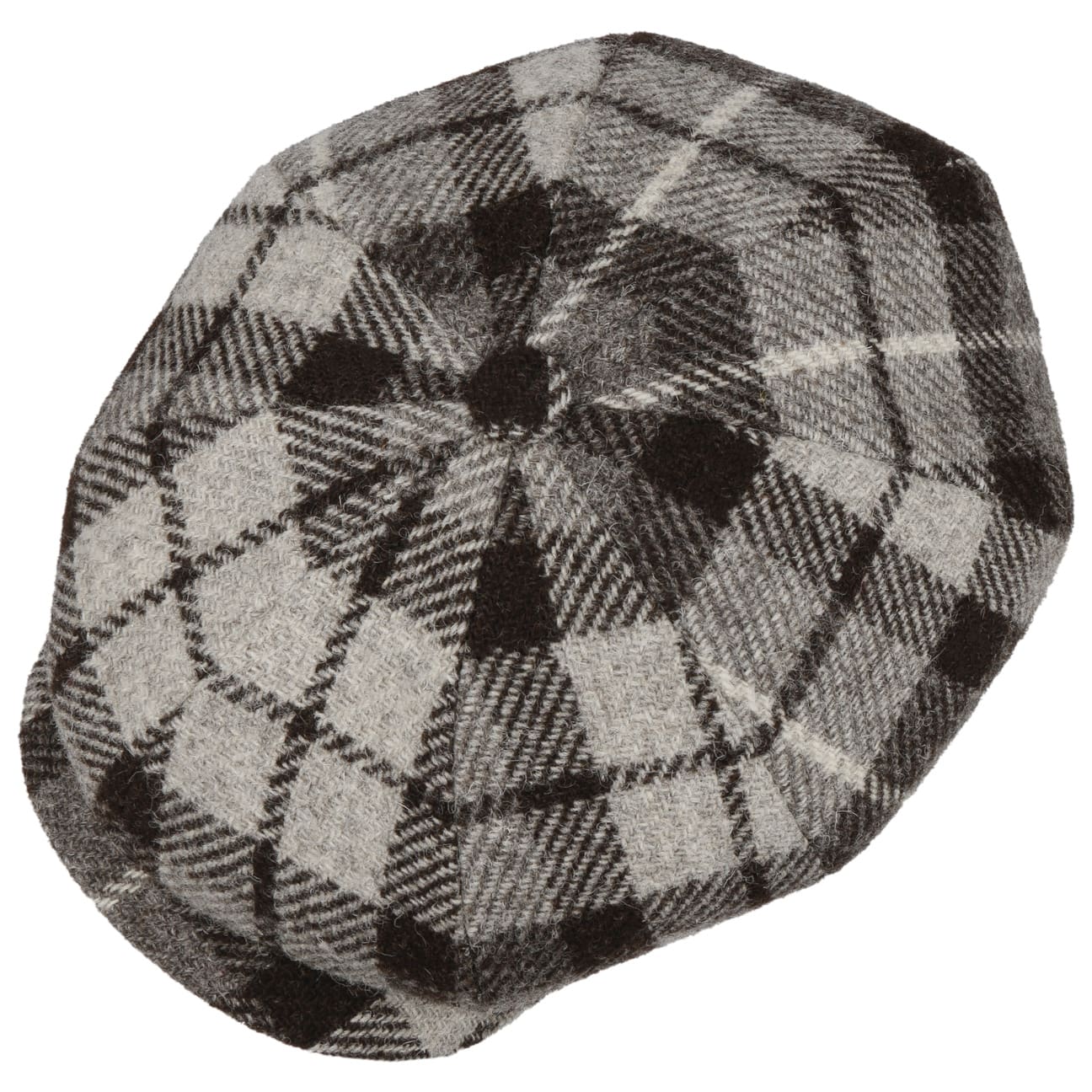 Hatteras Undyed Harris Tweed Newsboy Cap - JJ Hat Center ®