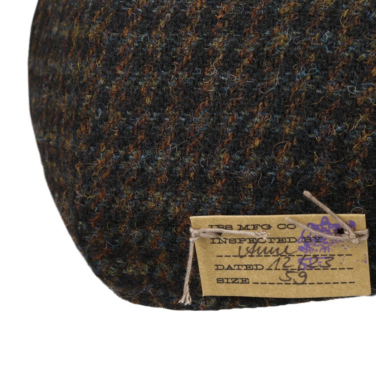 Harris Tweed Houndstooth News Boy Cap - JJ Hat Center ®