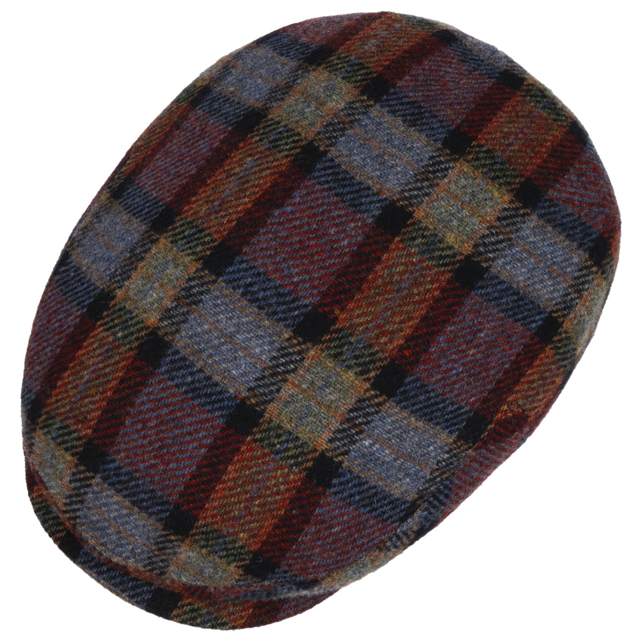 Kent Madero Wool Check Flat Cap - JJ Hat Center ®