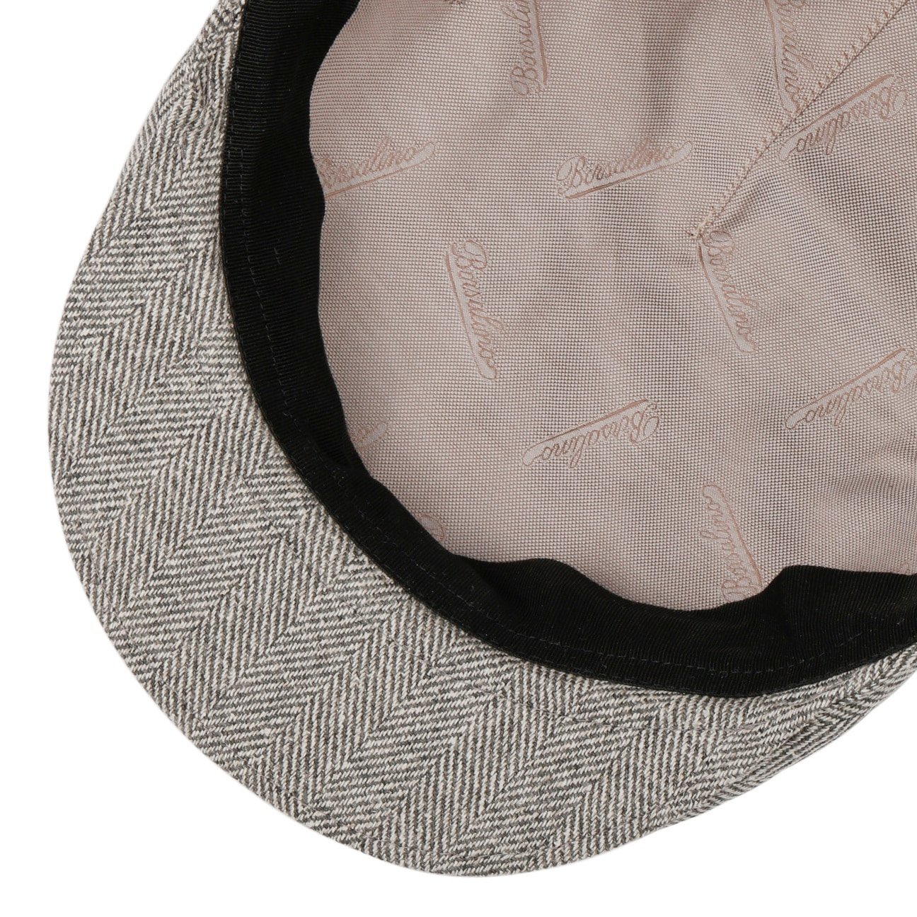 Herringbone Premium Flat Cap by Borsalino - JJ Hat Center ®