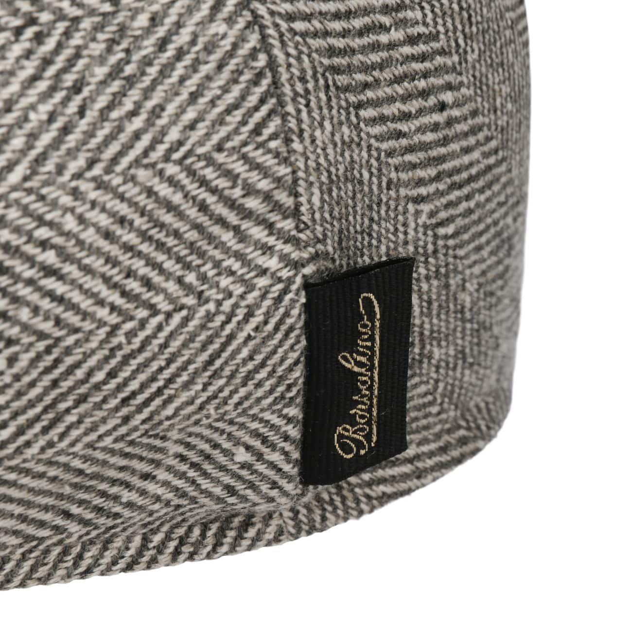 Herringbone Premium Flat Cap by Borsalino - JJ Hat Center ®