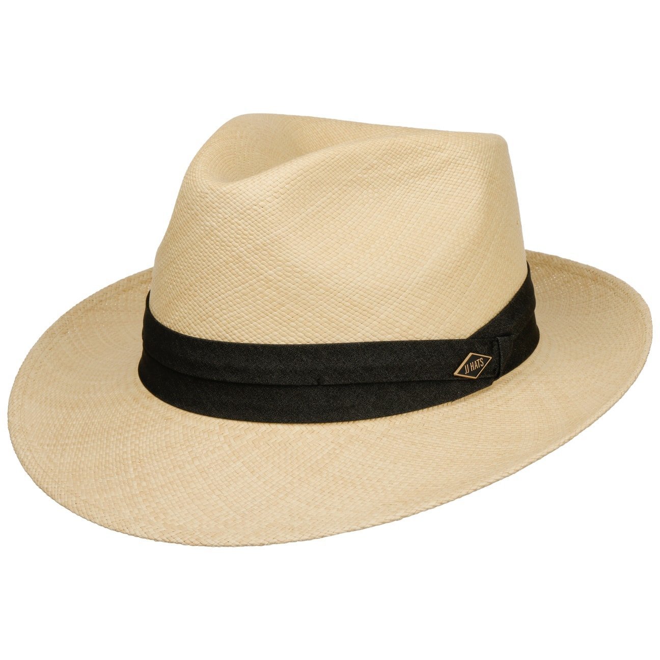 Fedora Panama 7/8 Pleated Black Band - JJ Hat Center ®