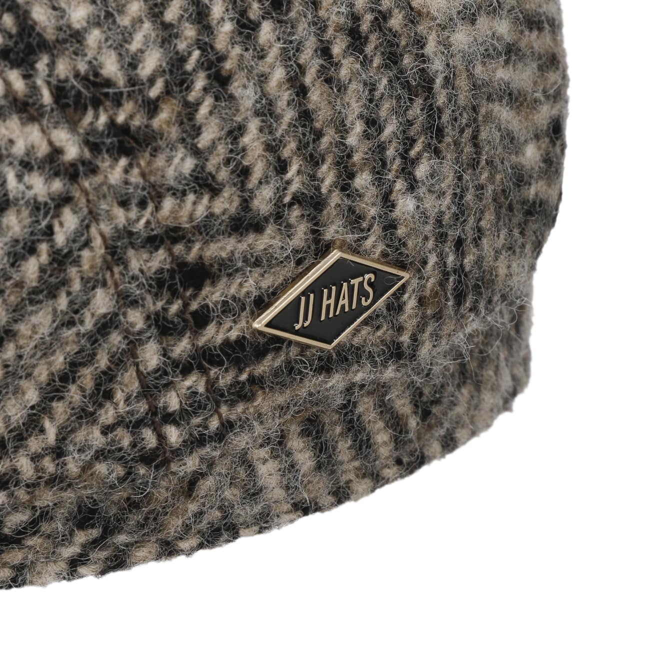 Driver Cap Herringbone Virgin Wool - JJ Hat Center ®