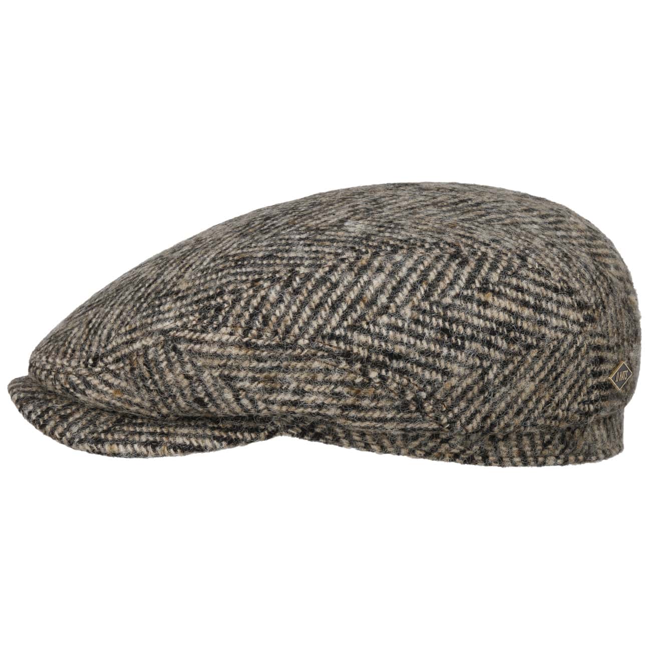 Driver Cap Herringbone Virgin Wool - JJ Hat Center ®