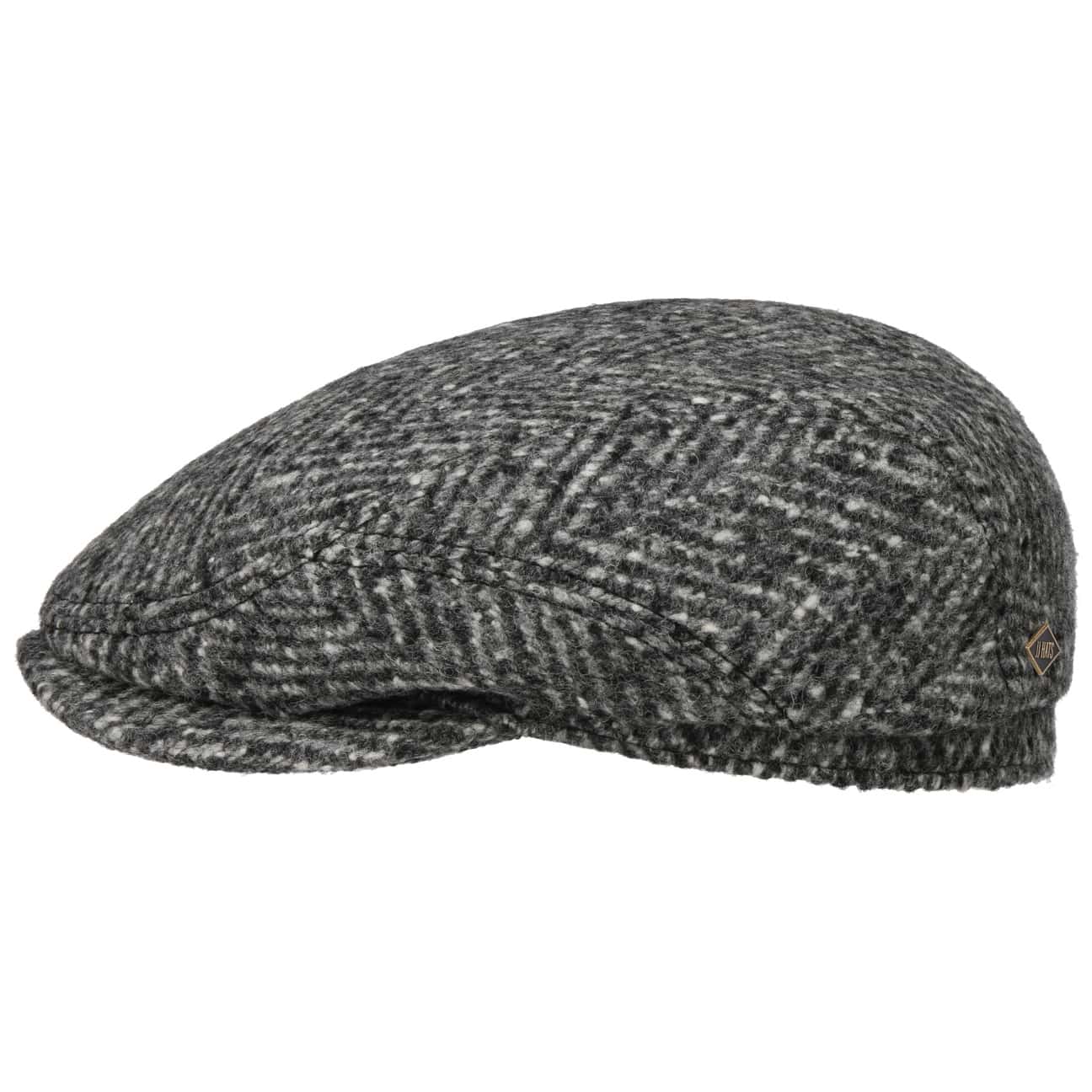 Driver Cap Herringbone Virgin Wool - JJ Hat Center ®