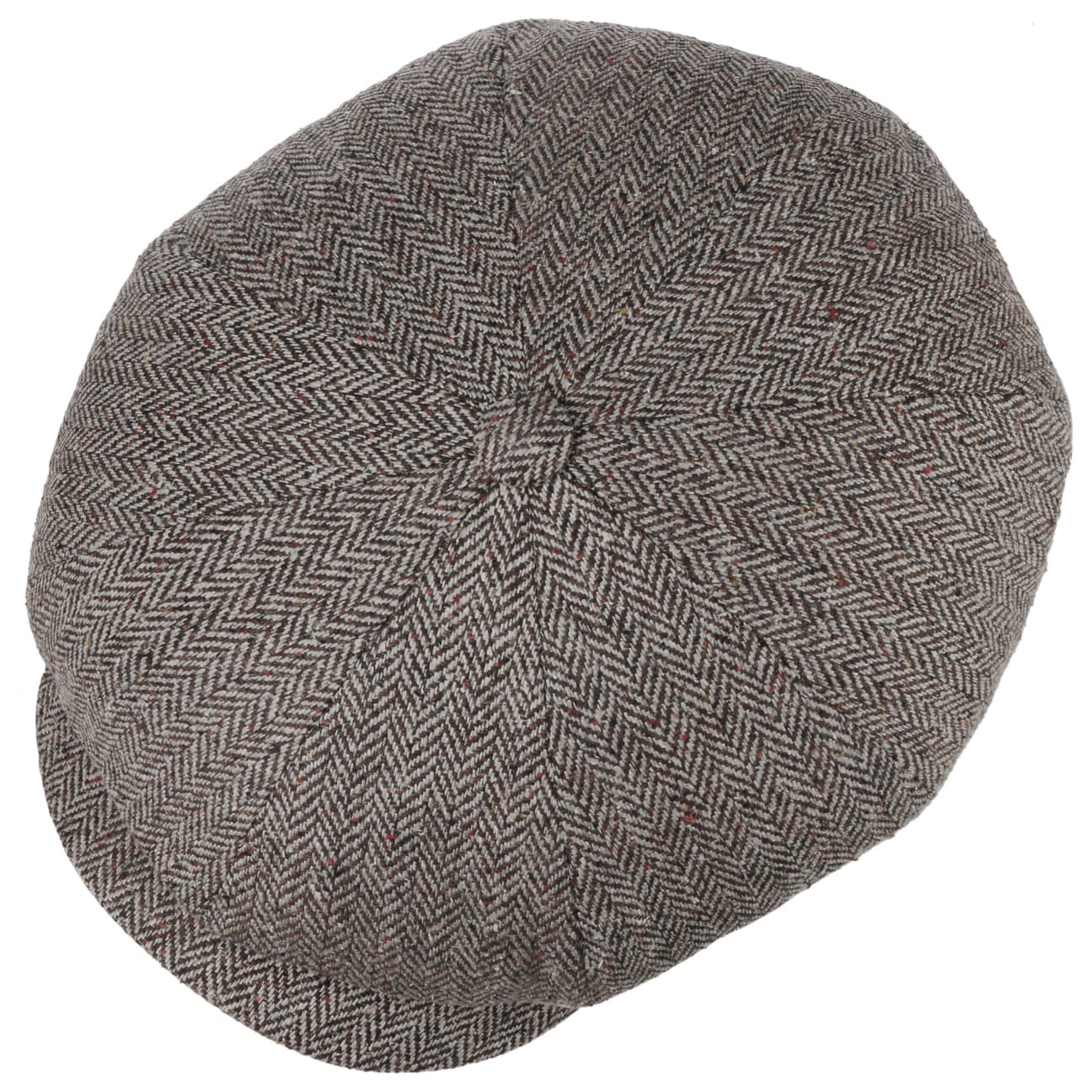 Eight Panel Cap Silk Herringbone - JJ Hat Center ®