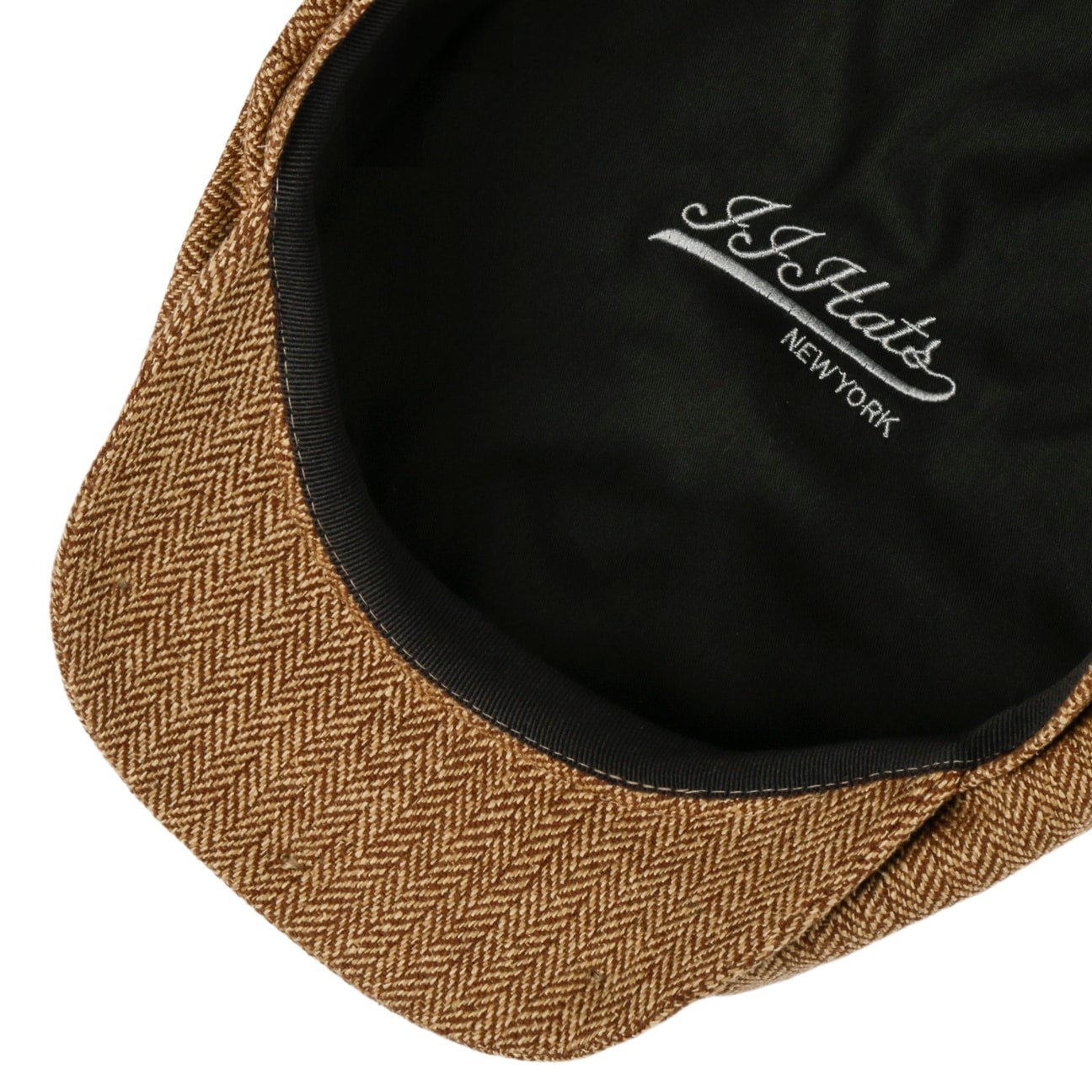 Eight Panel Cap Silk Herringbone - JJ Hat Center ®