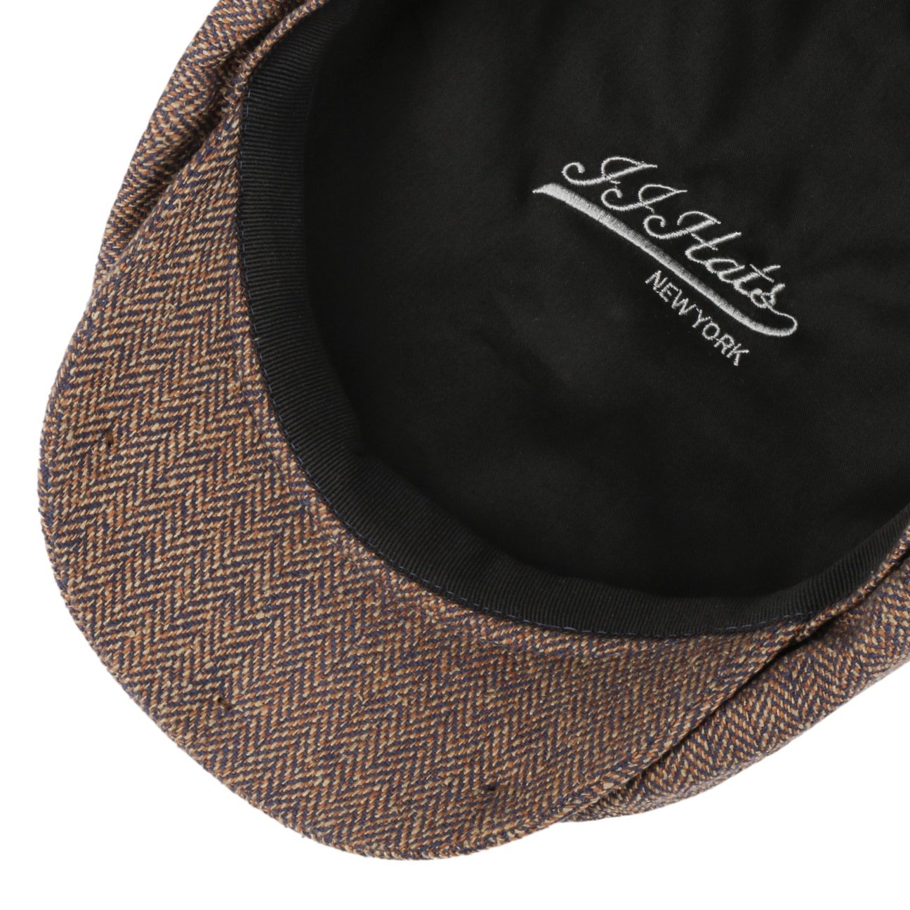 Eight Panel Cap Silk Herringbone - JJ Hat Center ®