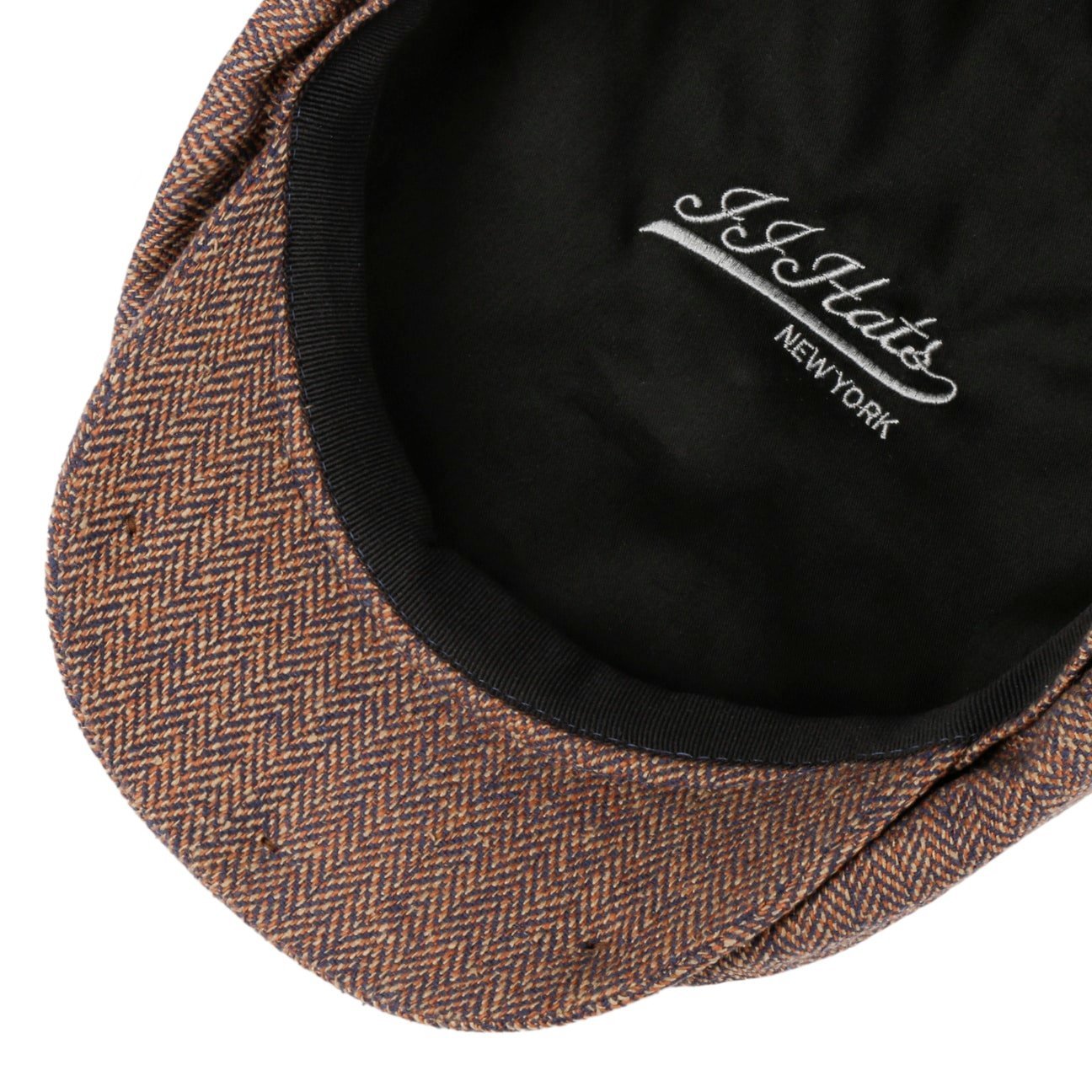Eight Panel Cap Silk Herringbone - JJ Hat Center ®