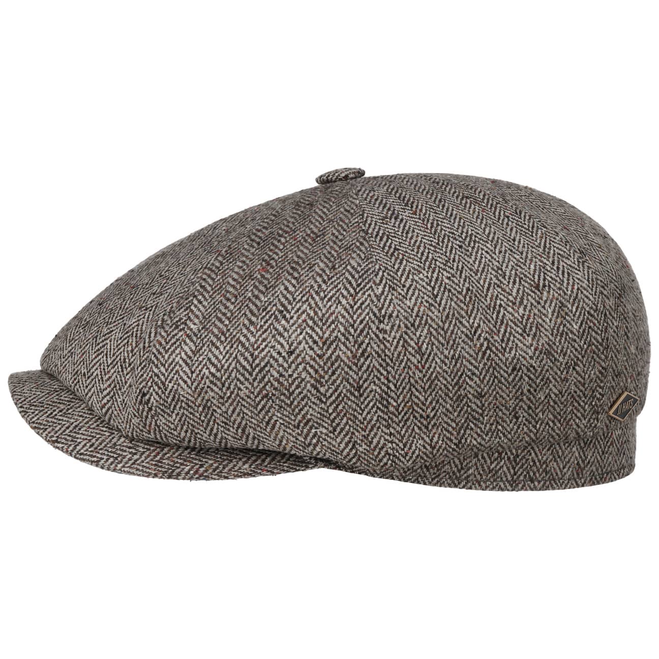 Eight Panel Cap Silk Herringbone - JJ Hat Center ®