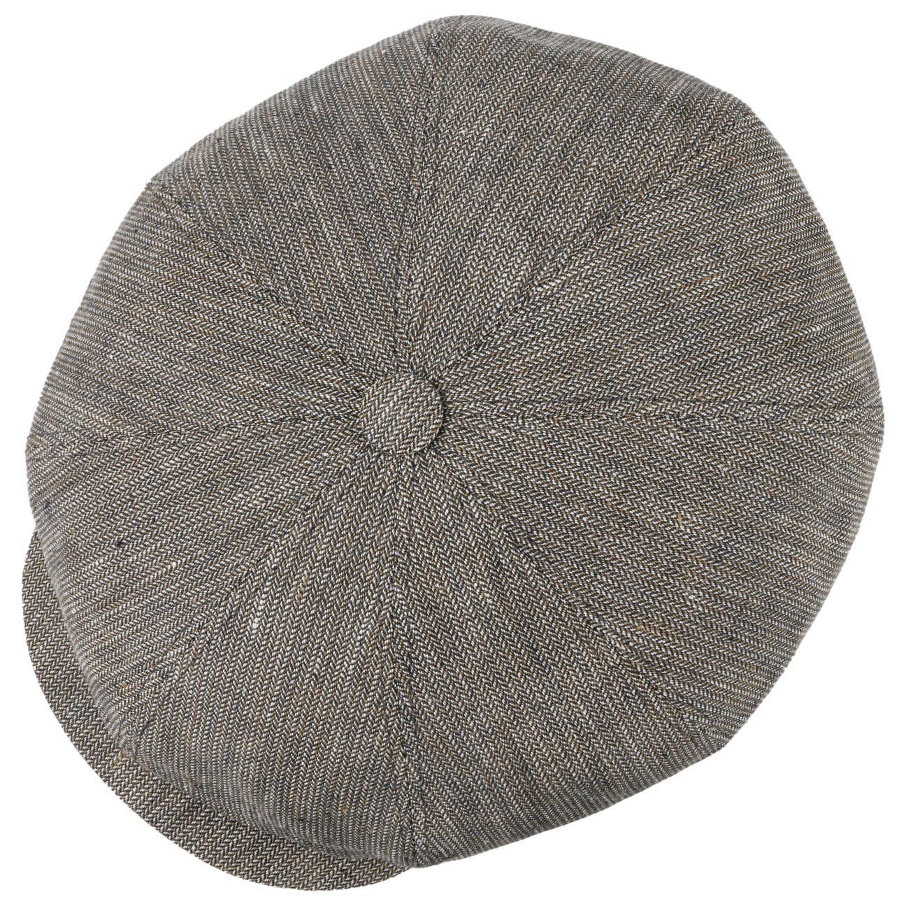 Eight Panel Cap Linen Herringbone - JJ Hat Center ®