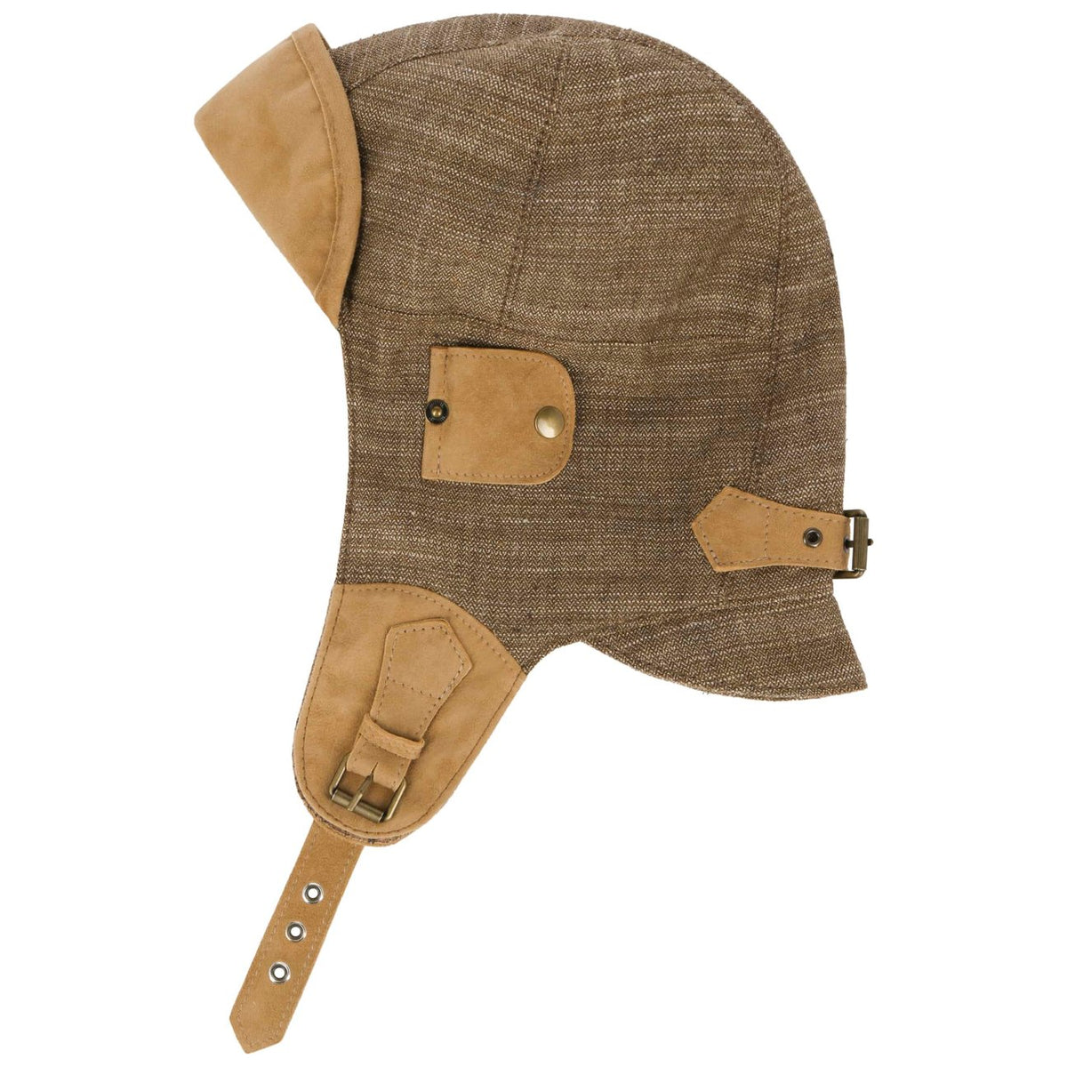 Convertible Herringbone Aviator Hat - JJ Hat Center ®