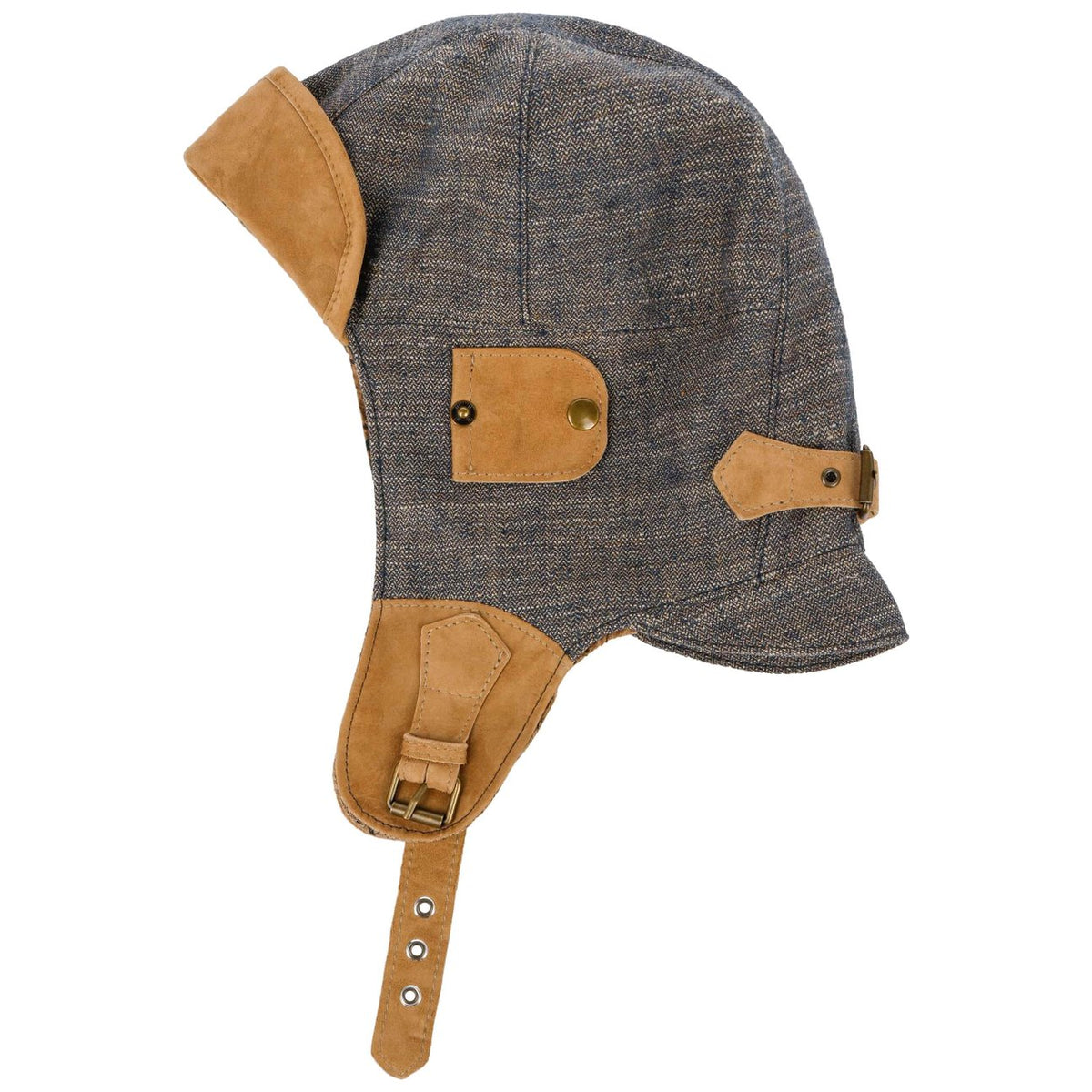 Convertible Herringbone Aviator Hat - JJ Hat Center ®
