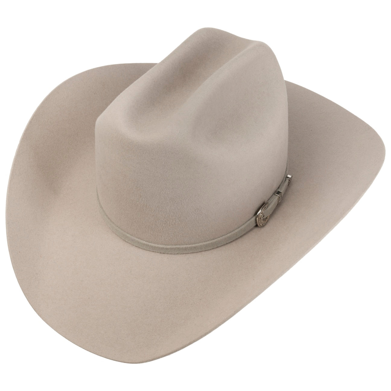 Western Silver Buckle Woolfelt Buffalo Pinch - JJ Hat Center ®