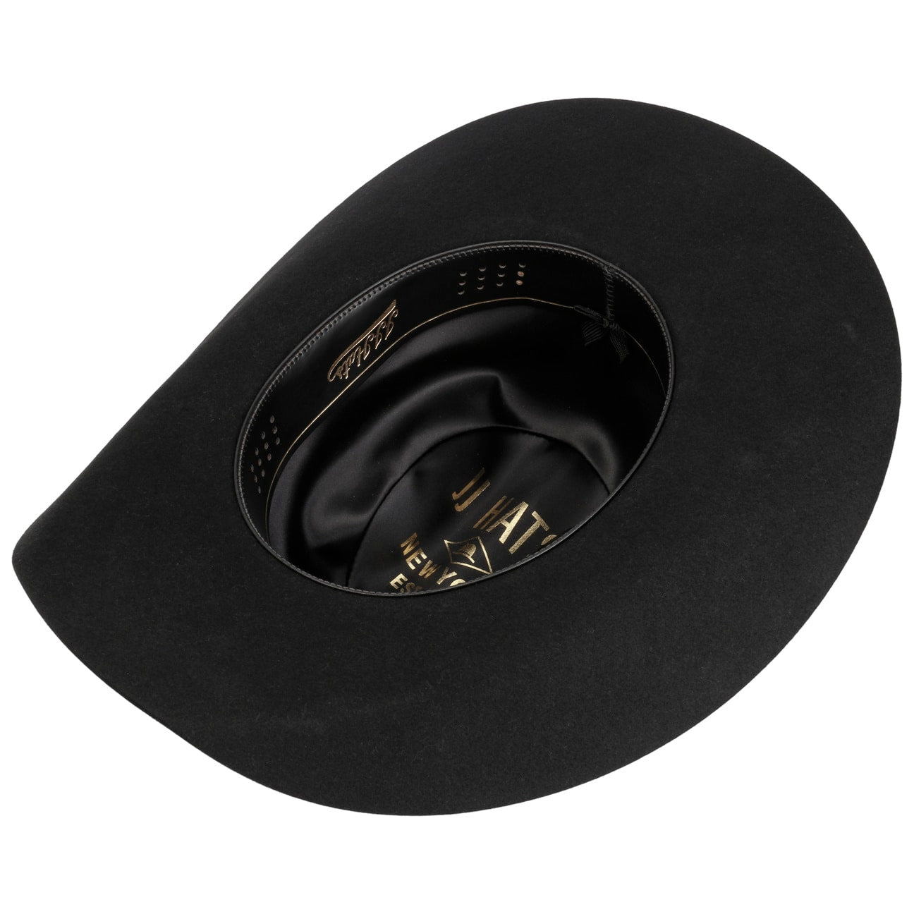 Western Silver Buckle Woolfelt Buffalo Pinch - JJ Hat Center ®