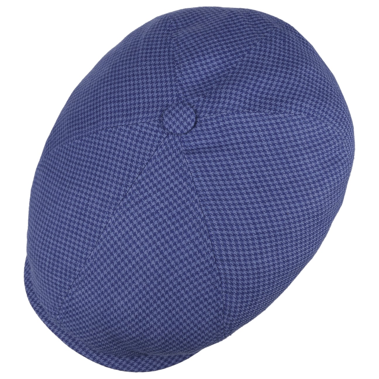 6 Panel Houndstooth Golf Flat Cap - JJ Hat Center ®