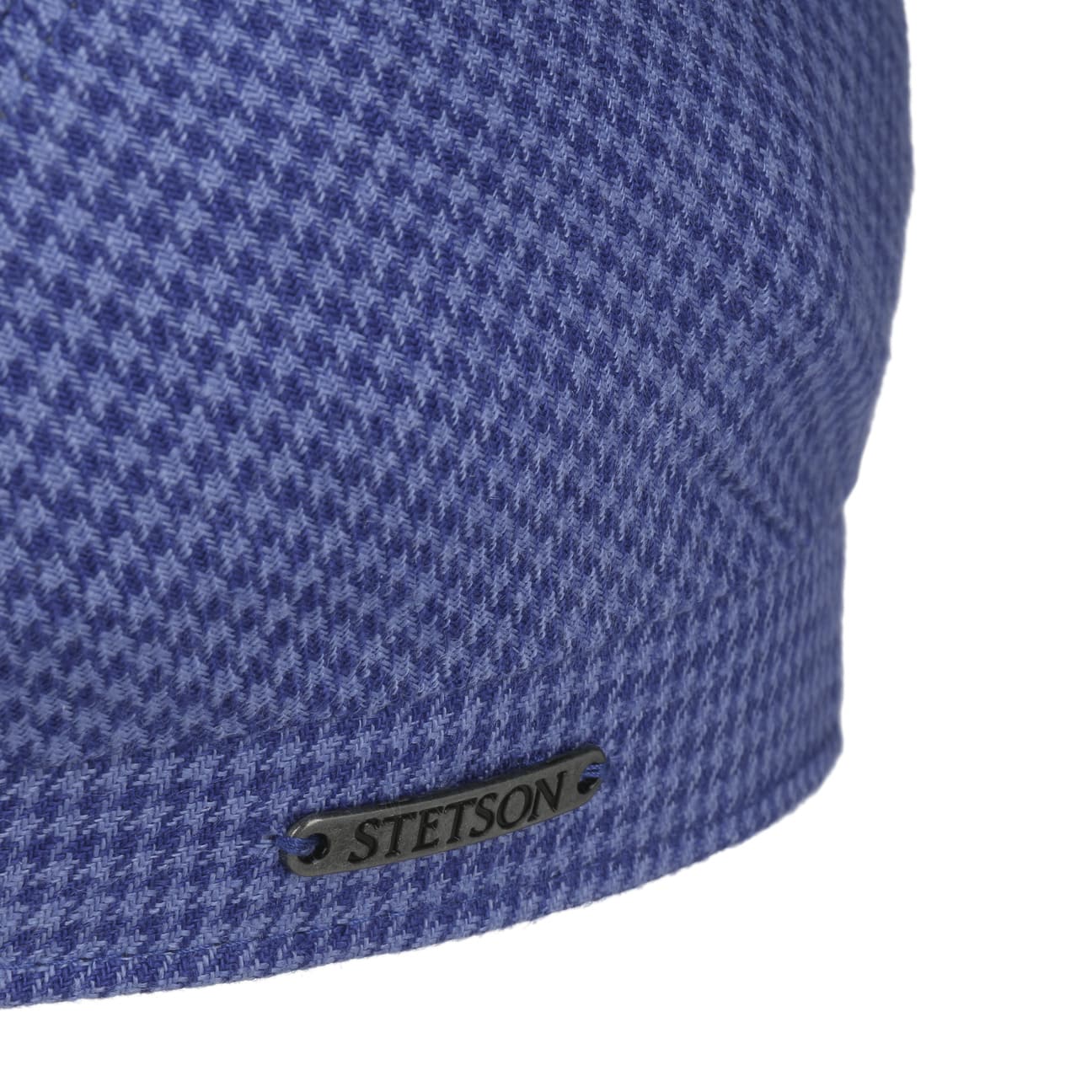 6 Panel Houndstooth Golf Flat Cap - JJ Hat Center ®