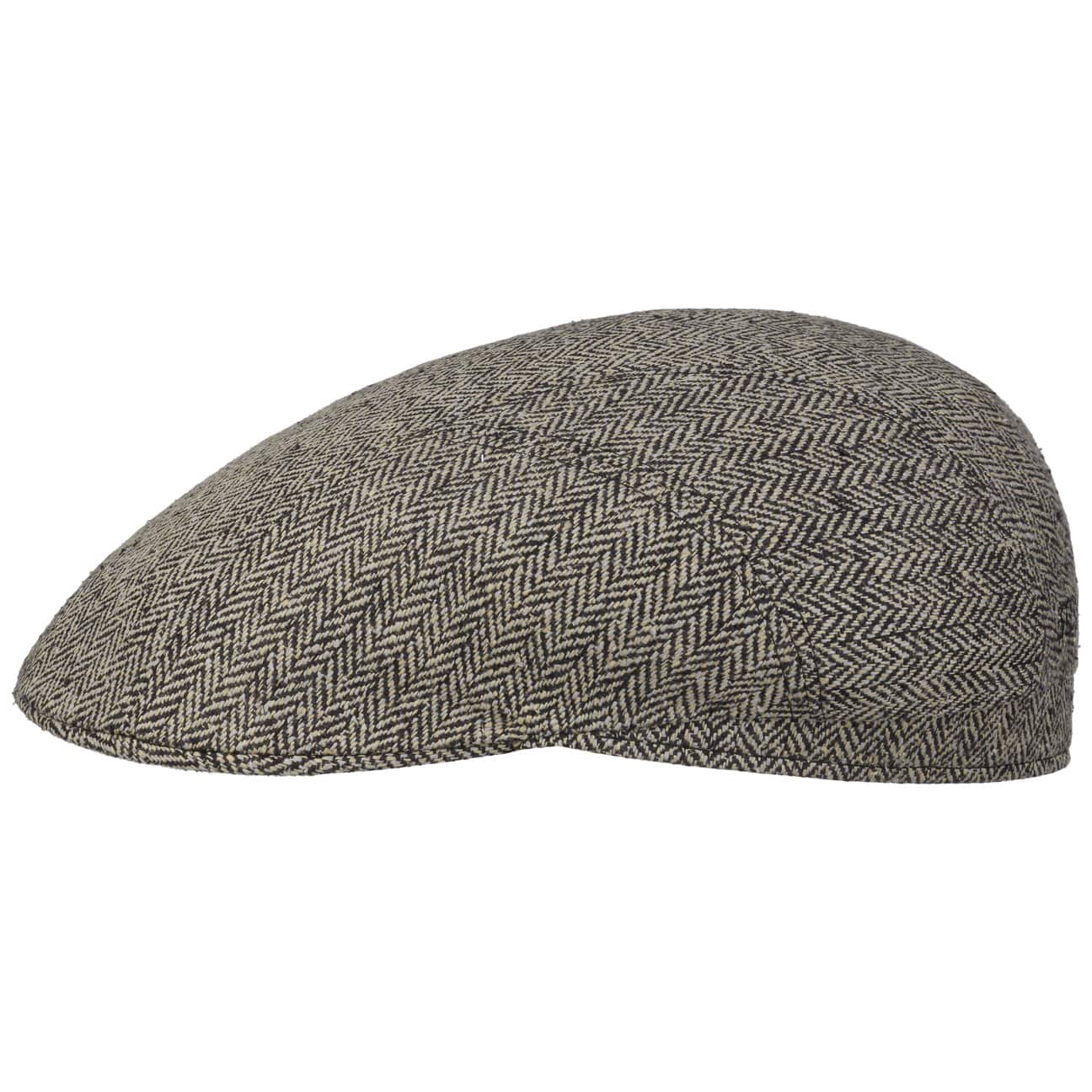 Herringbone UV Silk Driver Flat Cap - JJ Hat Center ®