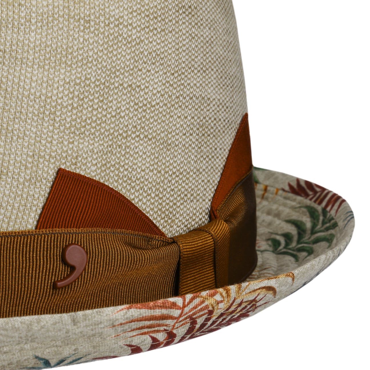 Denvio Pork Pie Linen Hat by Alfonso D'Este - JJ Hat Center ®