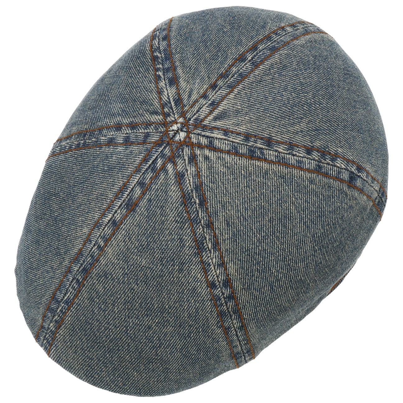 Washed Denim Flat Cap - JJ Hat Center ®