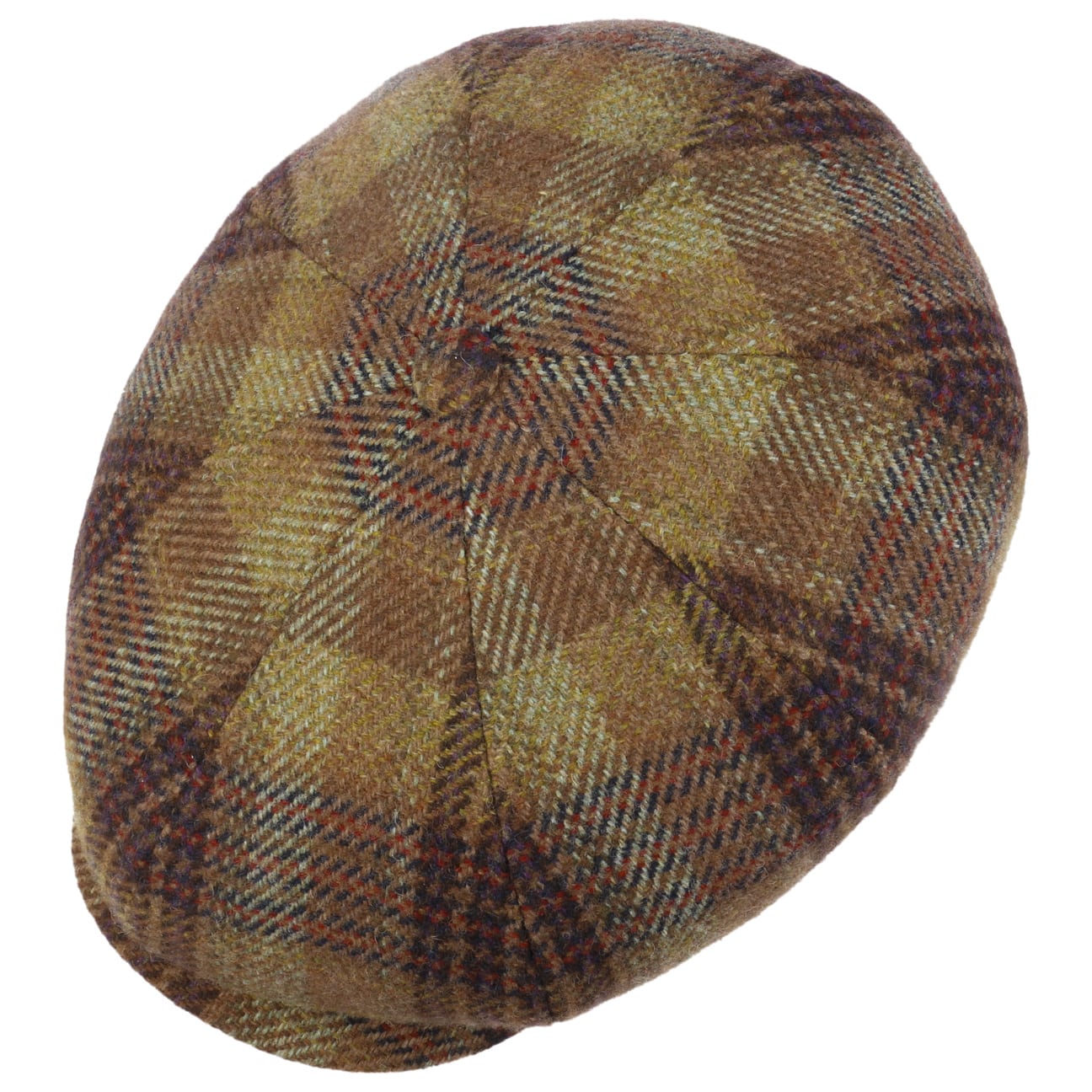 8 Panel Wool Garage Flat Cap - JJ Hat Center ®