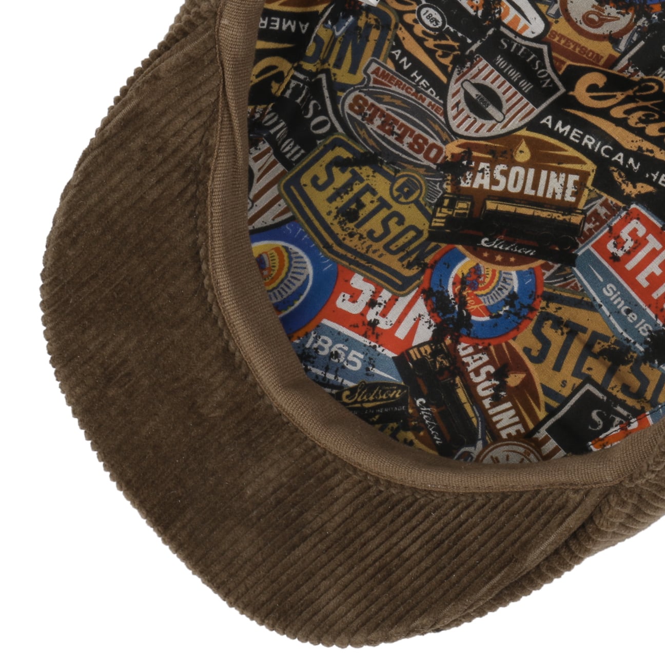8 Panel Carson Cord Flat Cap - JJ Hat Center ®