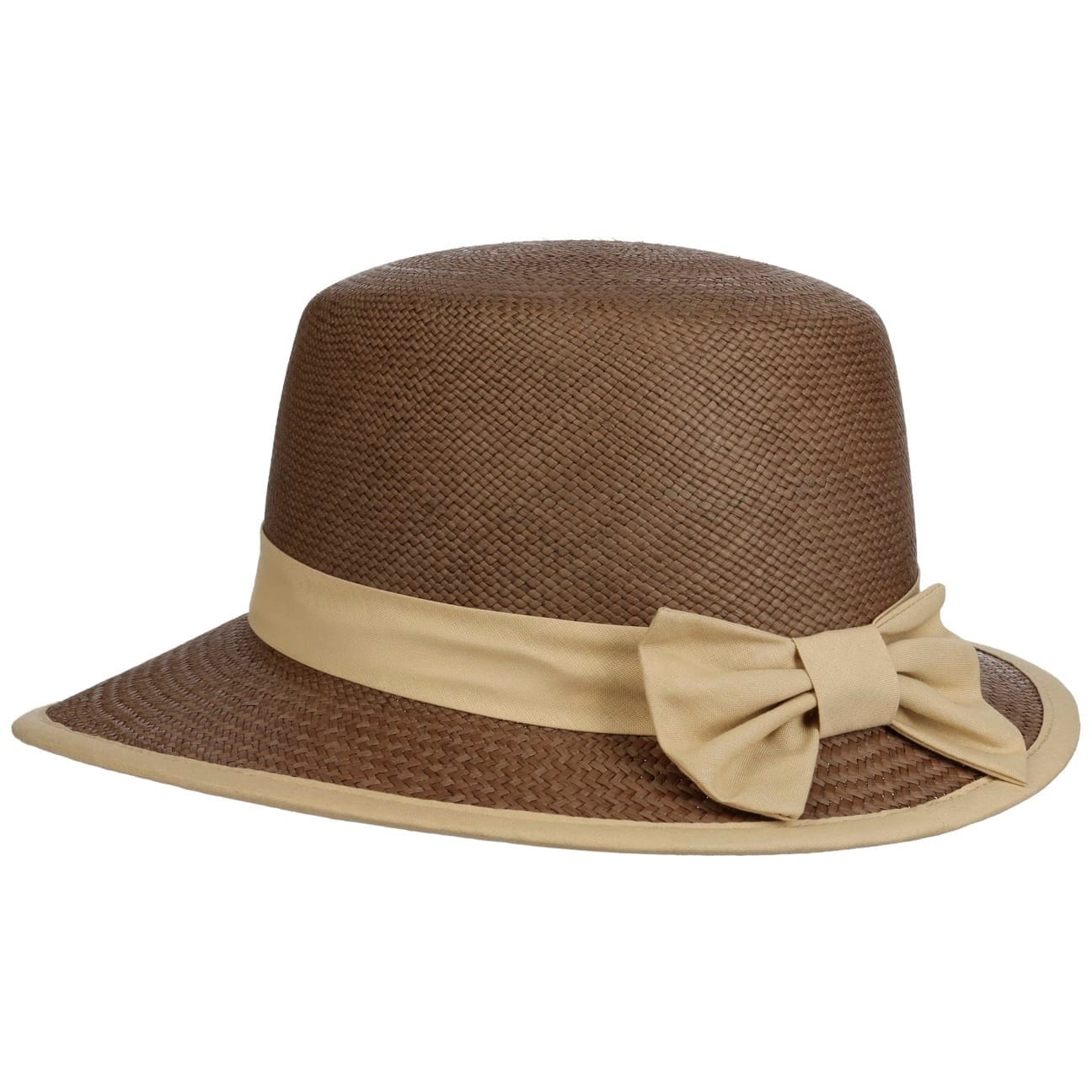 Vina Brown Panama Hat Bonnet - JJ Hat Center ®