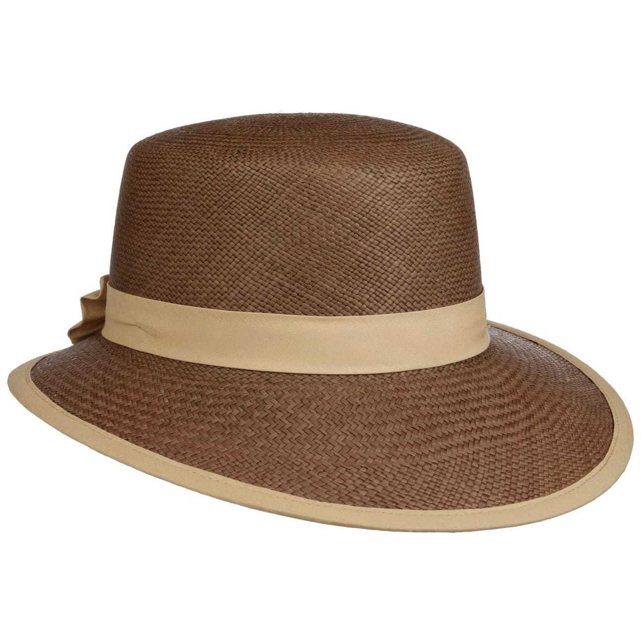 Vina Brown Panama Hat Bonnet - JJ Hat Center ®