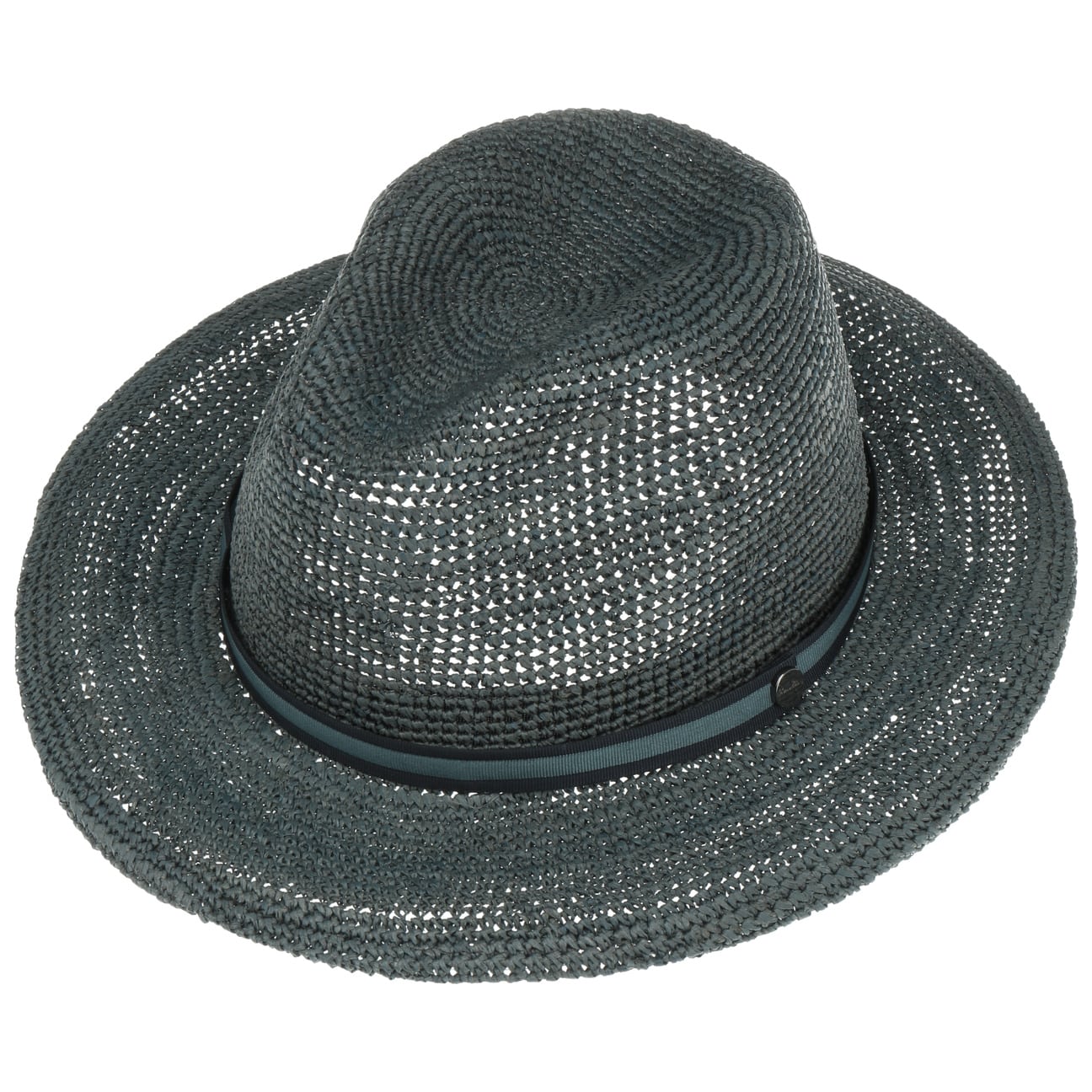 Packable Crochet Raffia Traveller Hat by Borsalino - JJ Hat Center ®