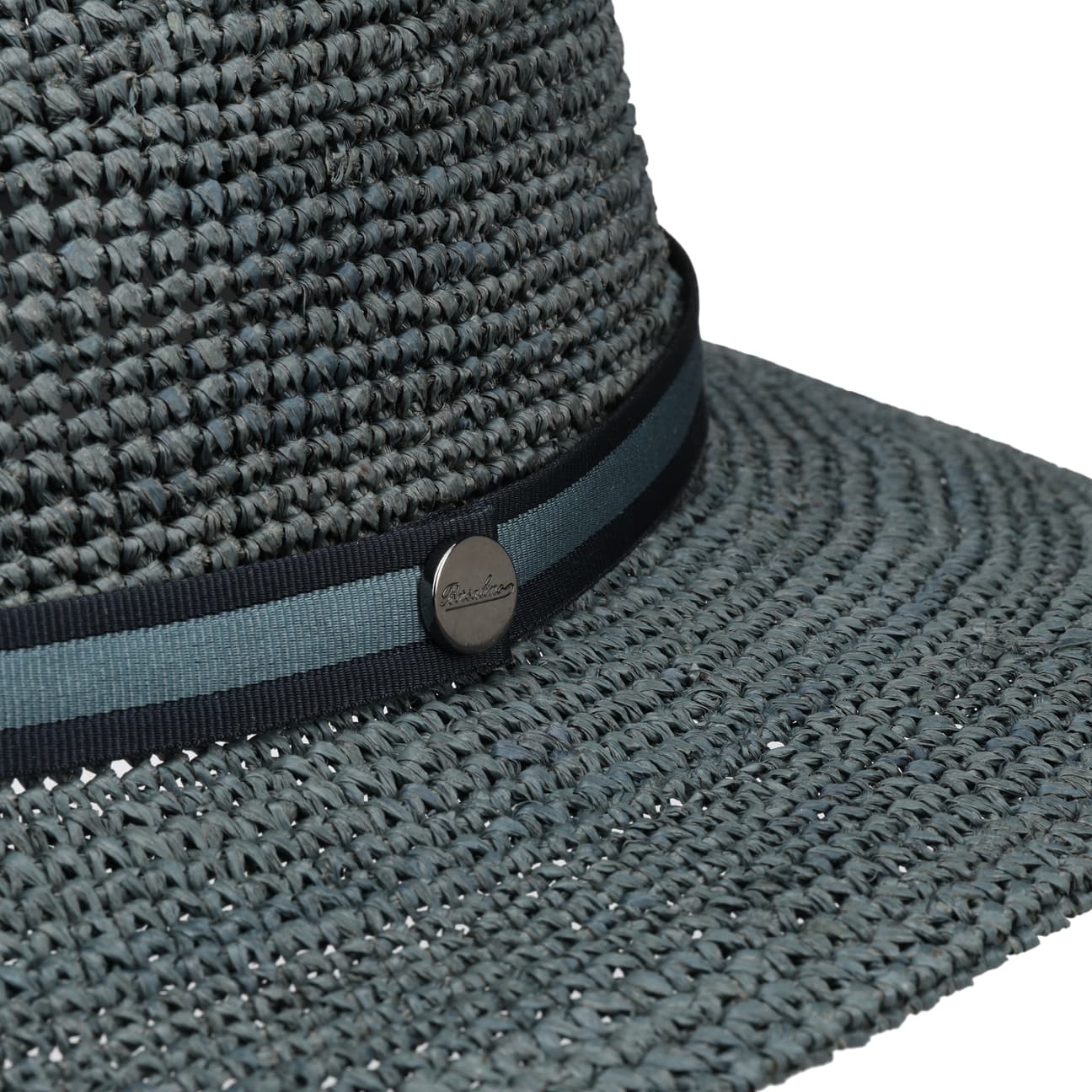 Packable Crochet Raffia Traveller Hat by Borsalino - JJ Hat Center ®