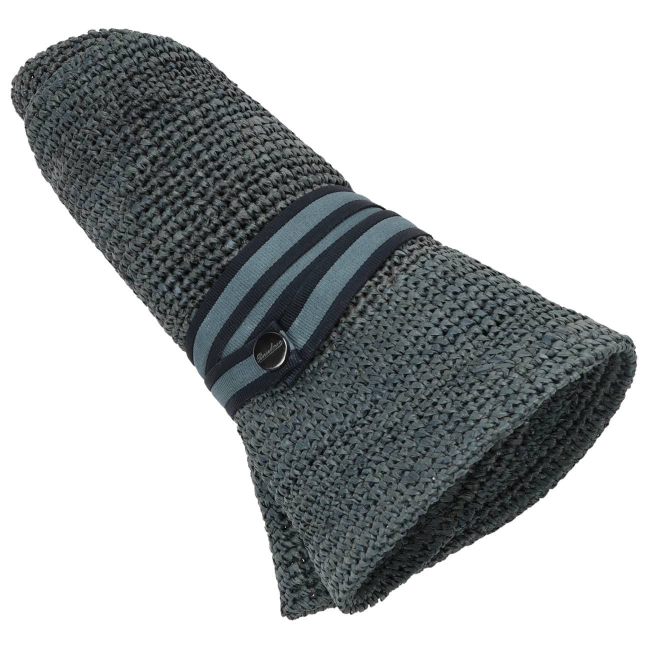 Packable Crochet Raffia Traveller Hat by Borsalino - JJ Hat Center ®