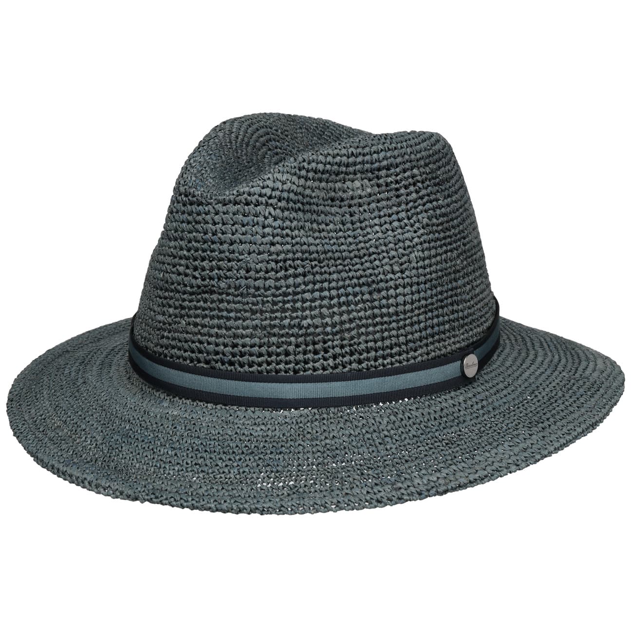 Packable Crochet Raffia Traveller Hat by Borsalino - JJ Hat Center ®