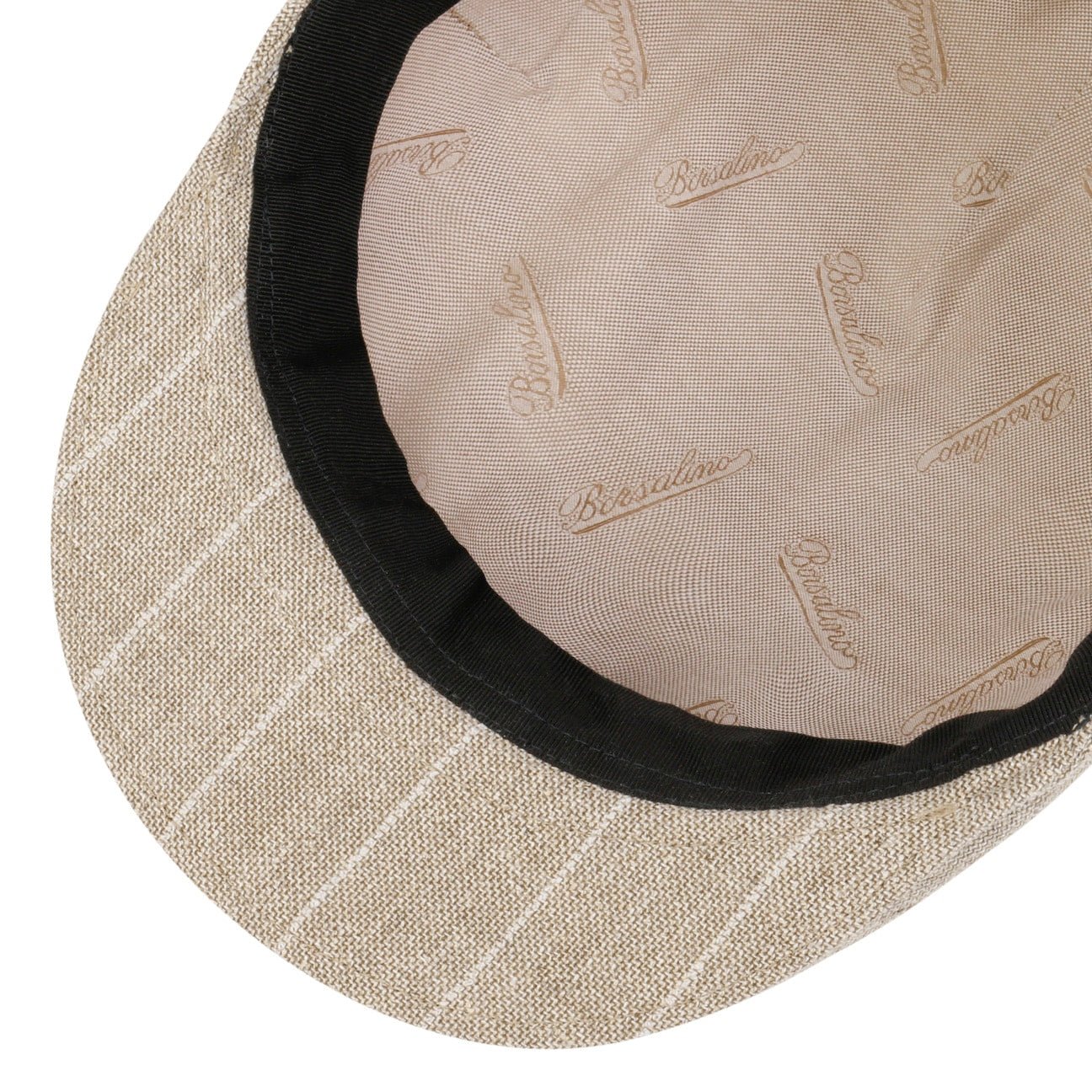 Twotone Pinstripe Flat Cap - JJ Hat Center ®