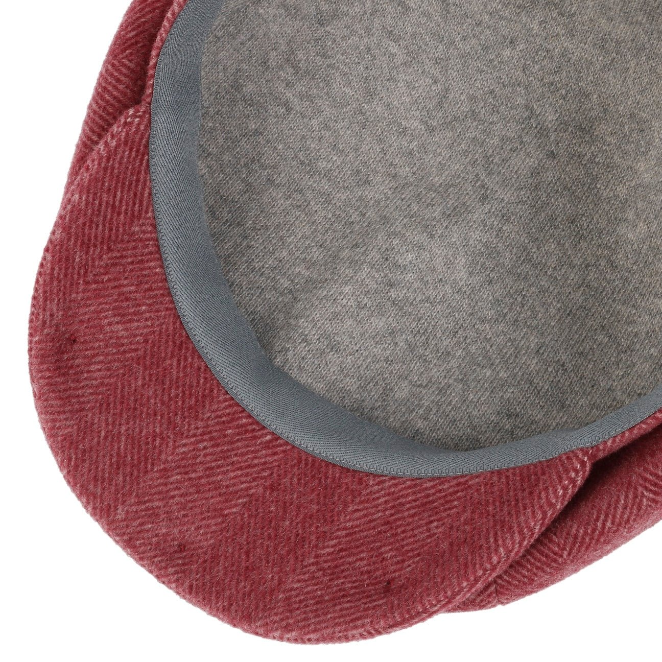 Cashmere Herringbone Flat Cap - JJ Hat Center ®