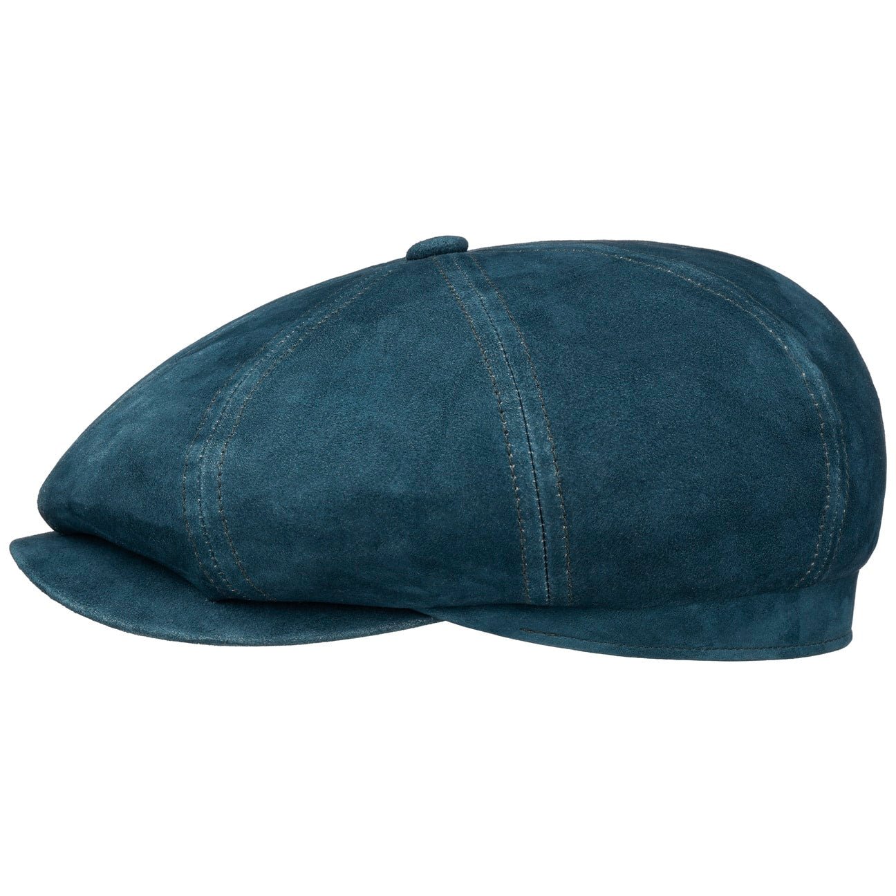 Hatteras Denim Leather Flat Cap - JJ Hat Center ®