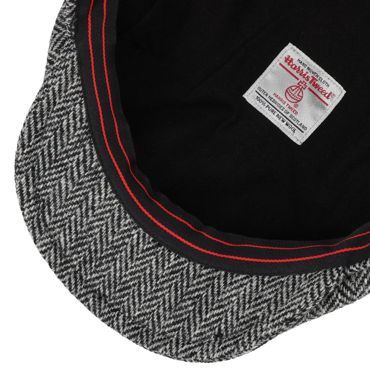 Harris Tweed Herringbone Flat Cap - JJ Hat Center ®