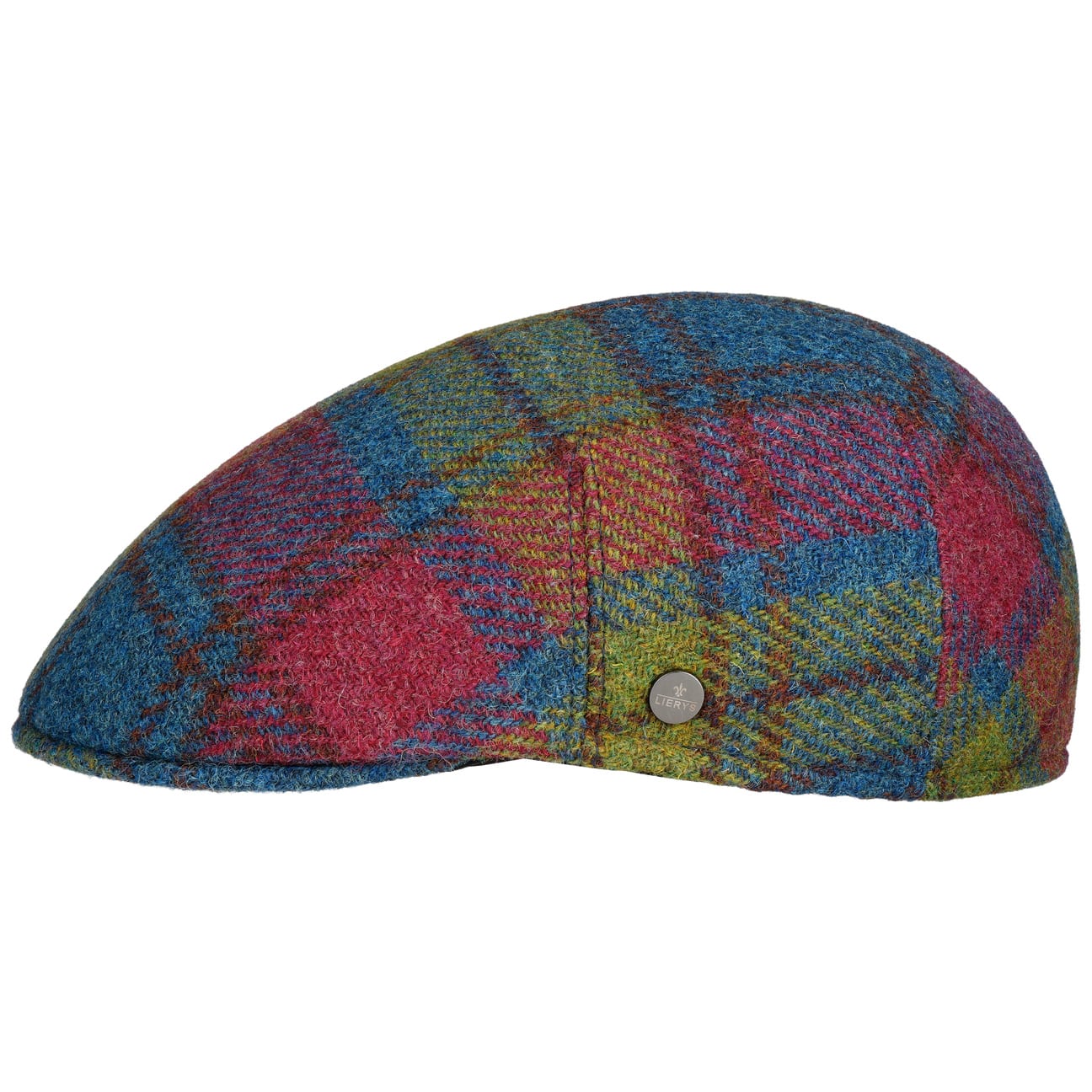 Multicolour Harris Tweed Flat Cap - JJ Hat Center ®